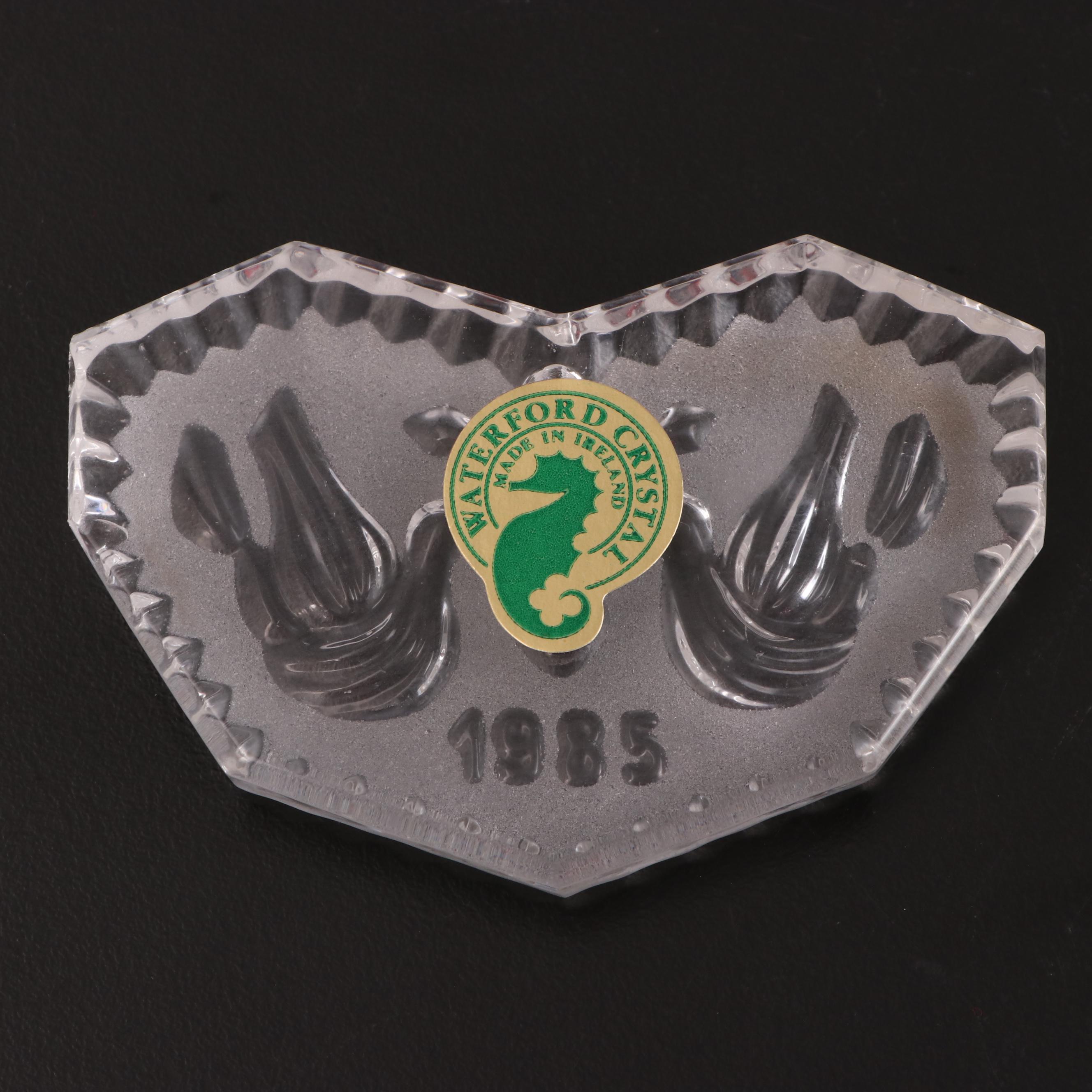 Waterford Crystal "Twelve Days of Christmas" Ornaments, Late 20th Century