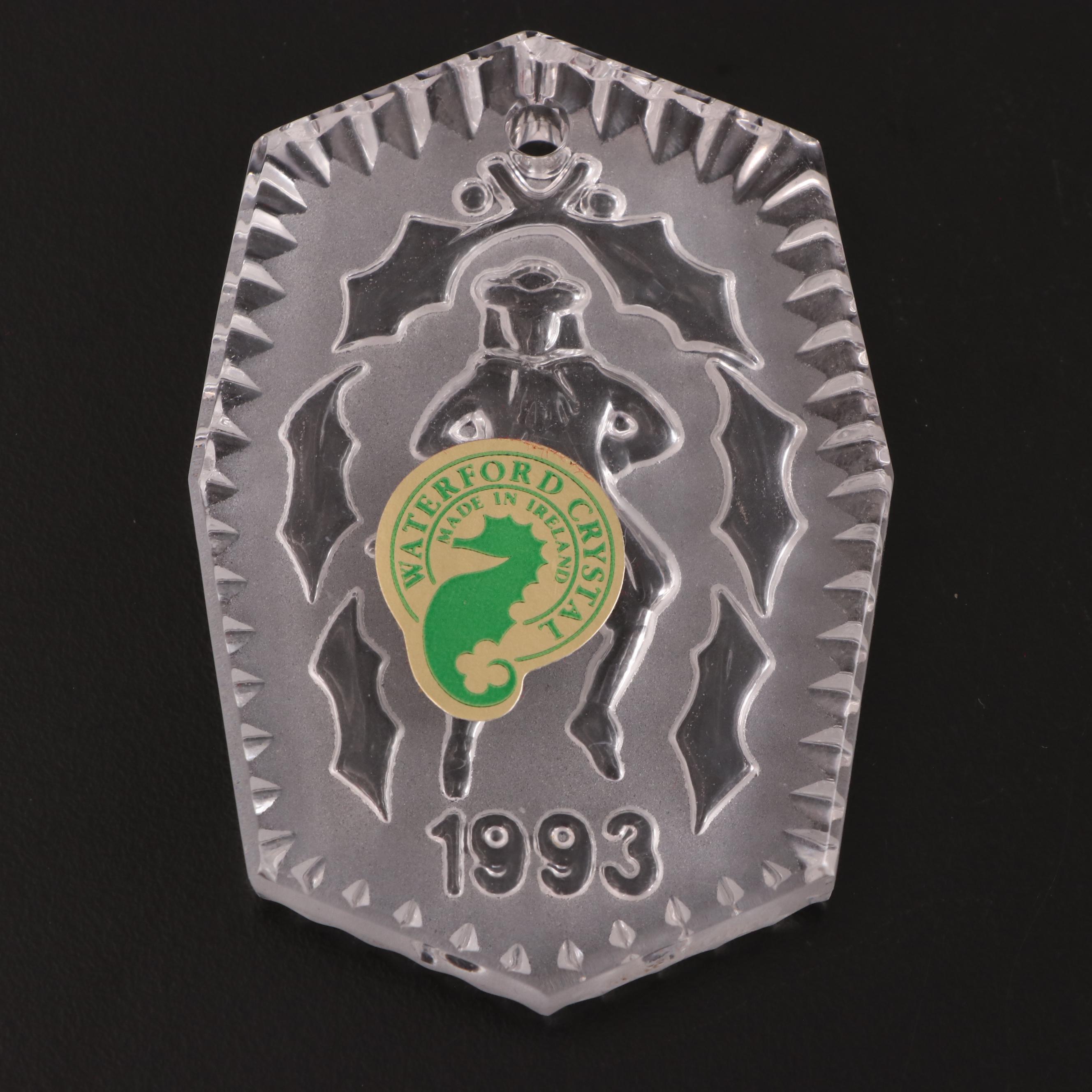 Waterford Crystal "Twelve Days of Christmas" Ornaments, Late 20th Century