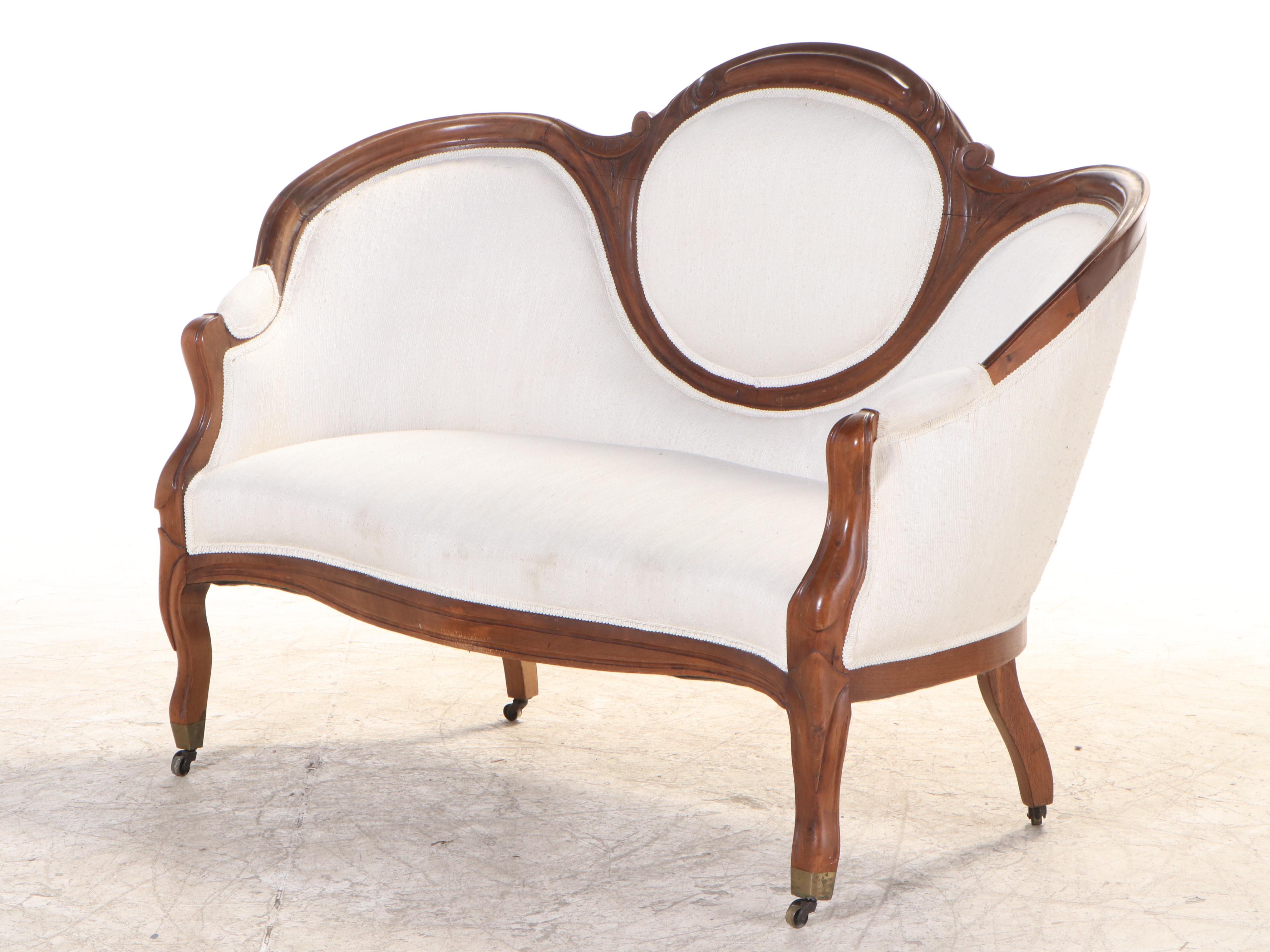 Five-Piece American Rococo Revival Parlor Suite, circa 1870