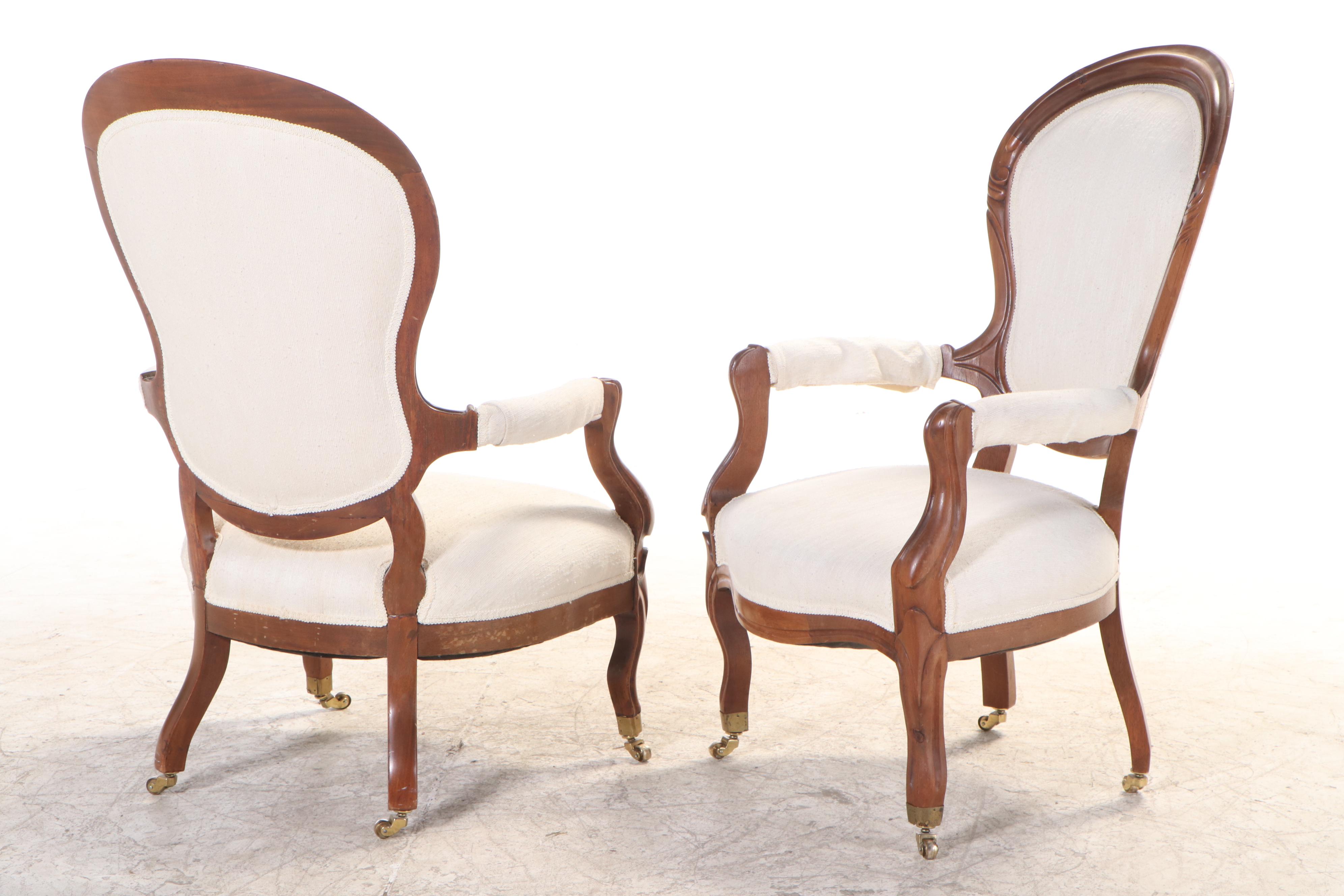 Five-Piece American Rococo Revival Parlor Suite, circa 1870