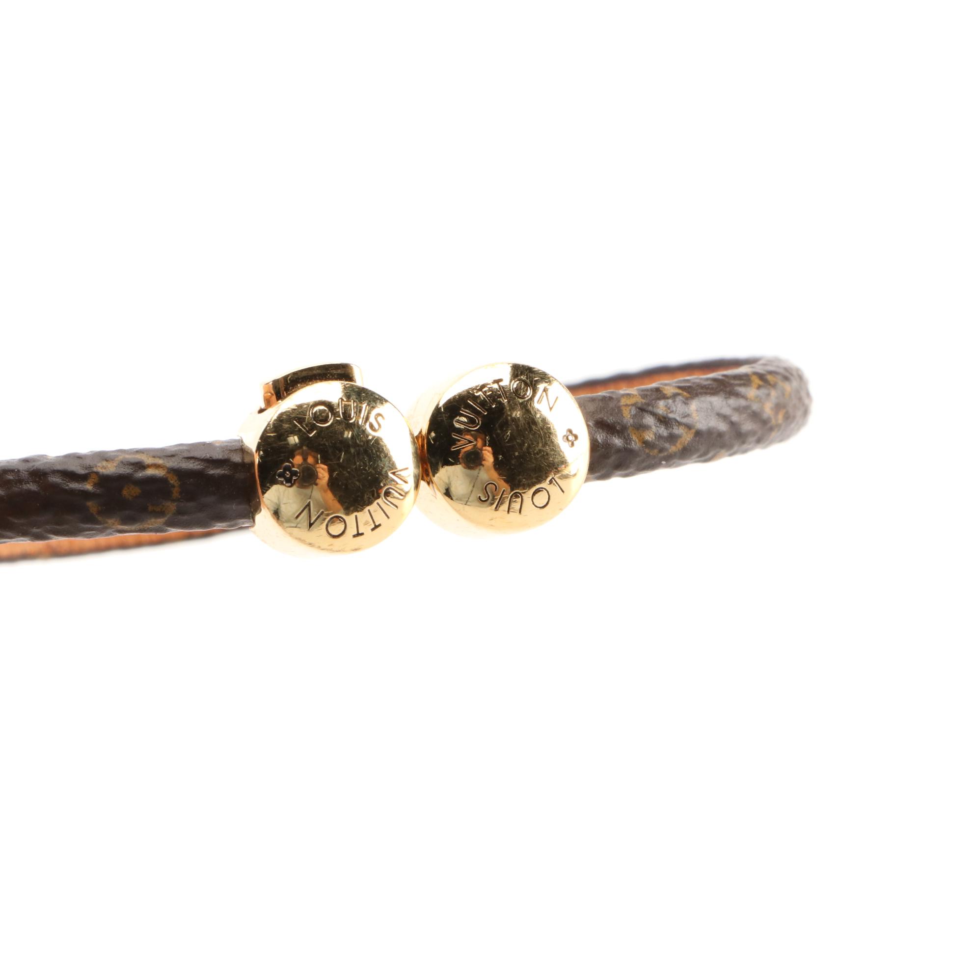 Louis Vuitton Historic Mini Monogram Canvas Bracelet with Box