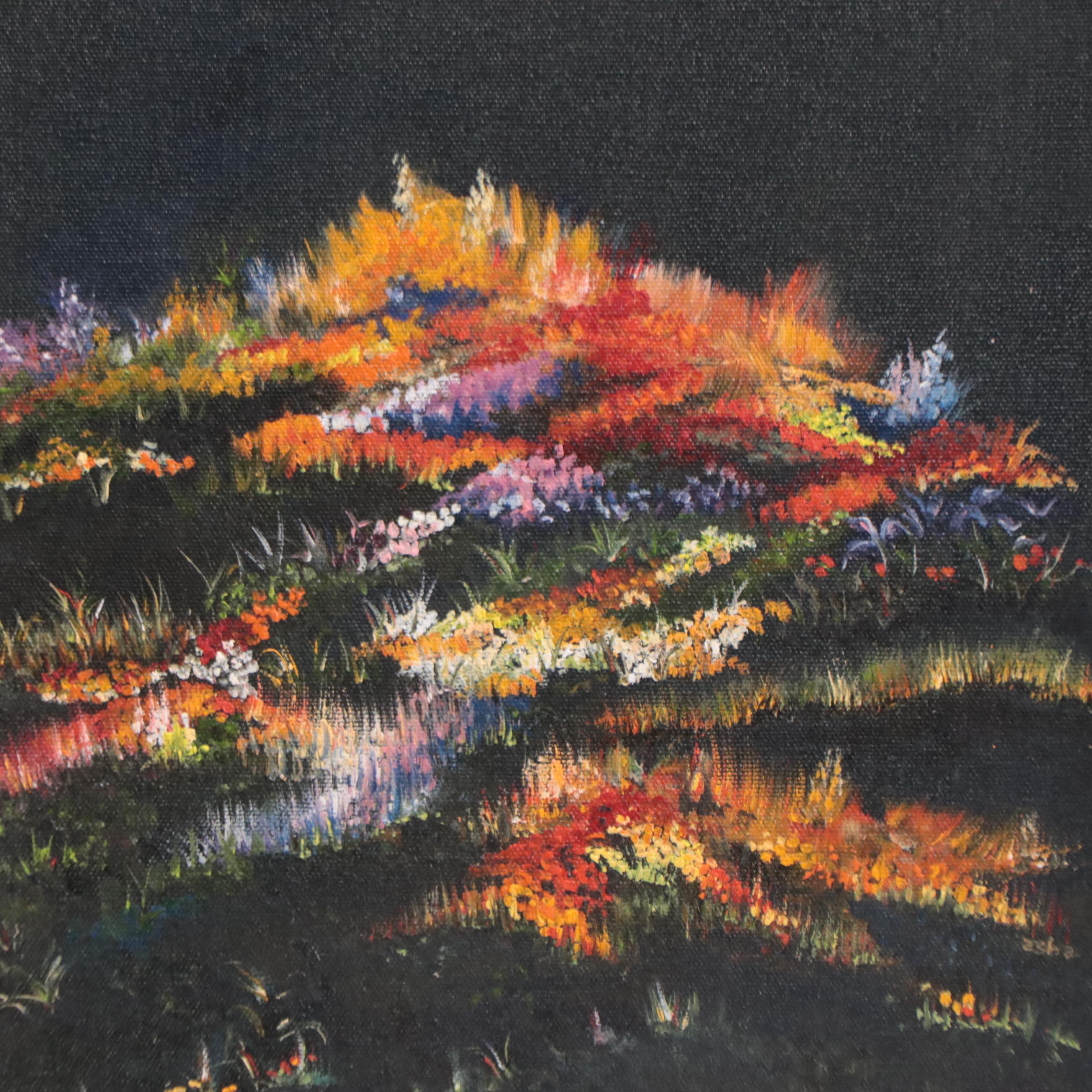 Acrylic Painting of Flowers