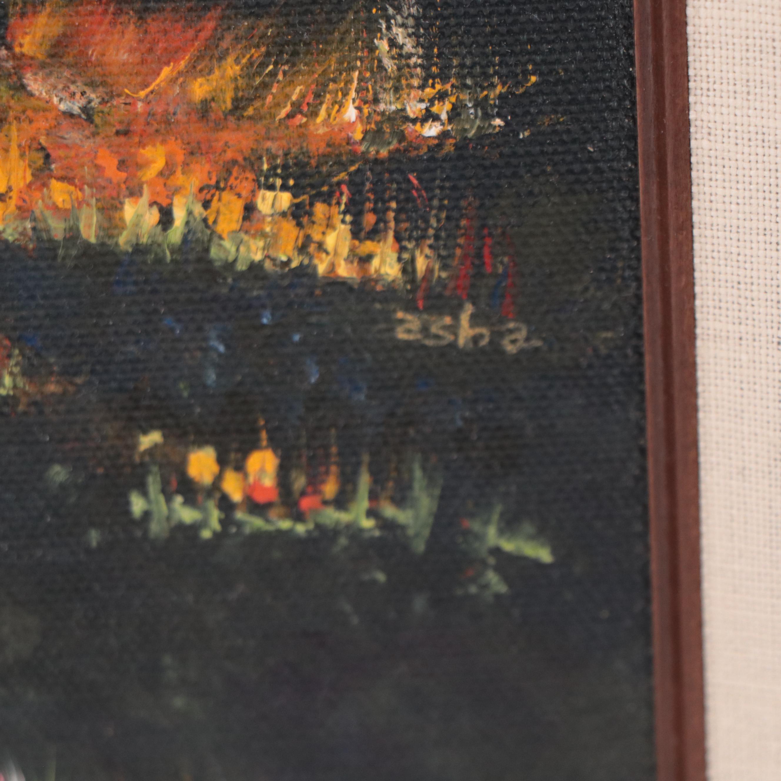 Acrylic Painting of Flowers