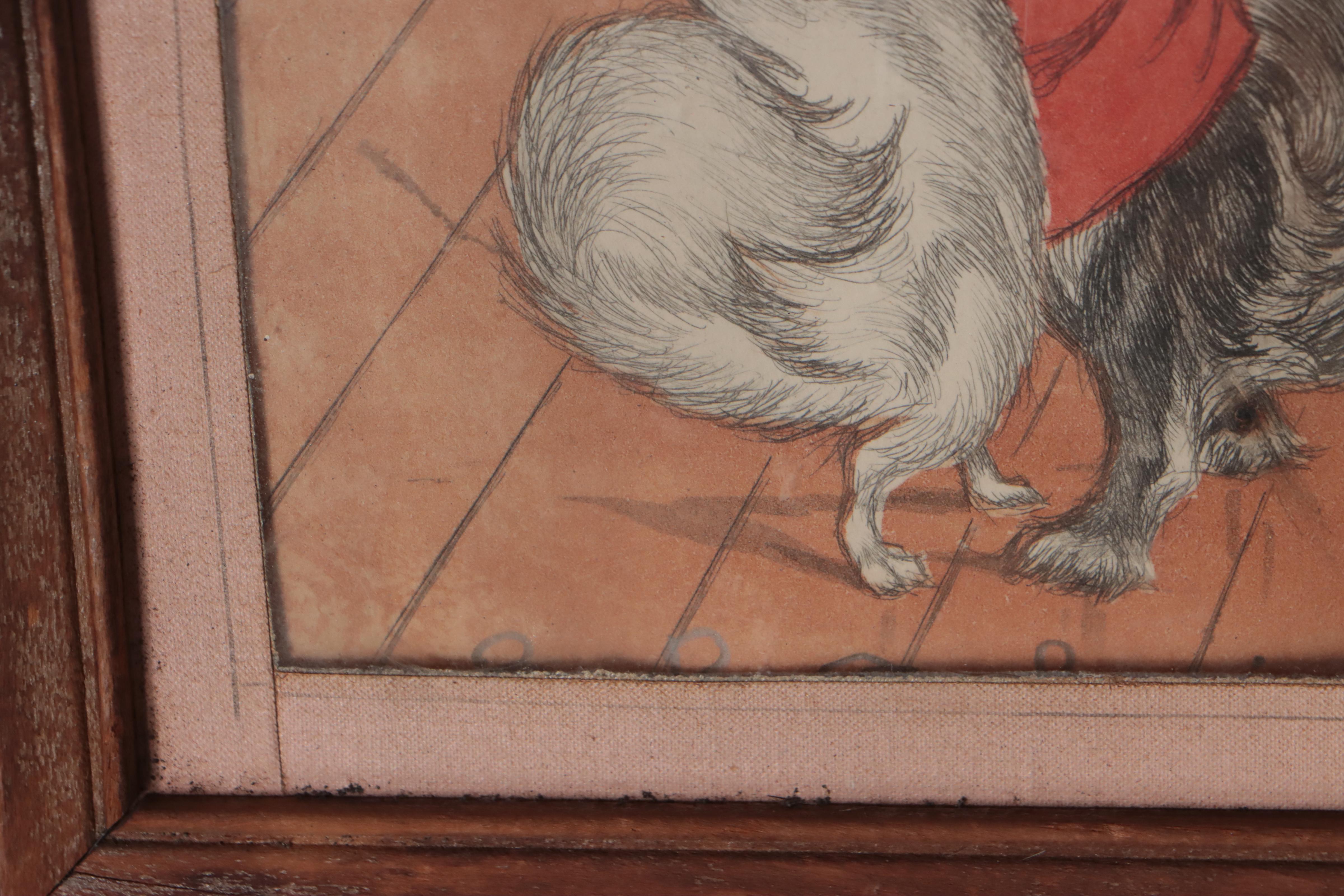 Boris O'Klein Etching "Ballroom Dancing"