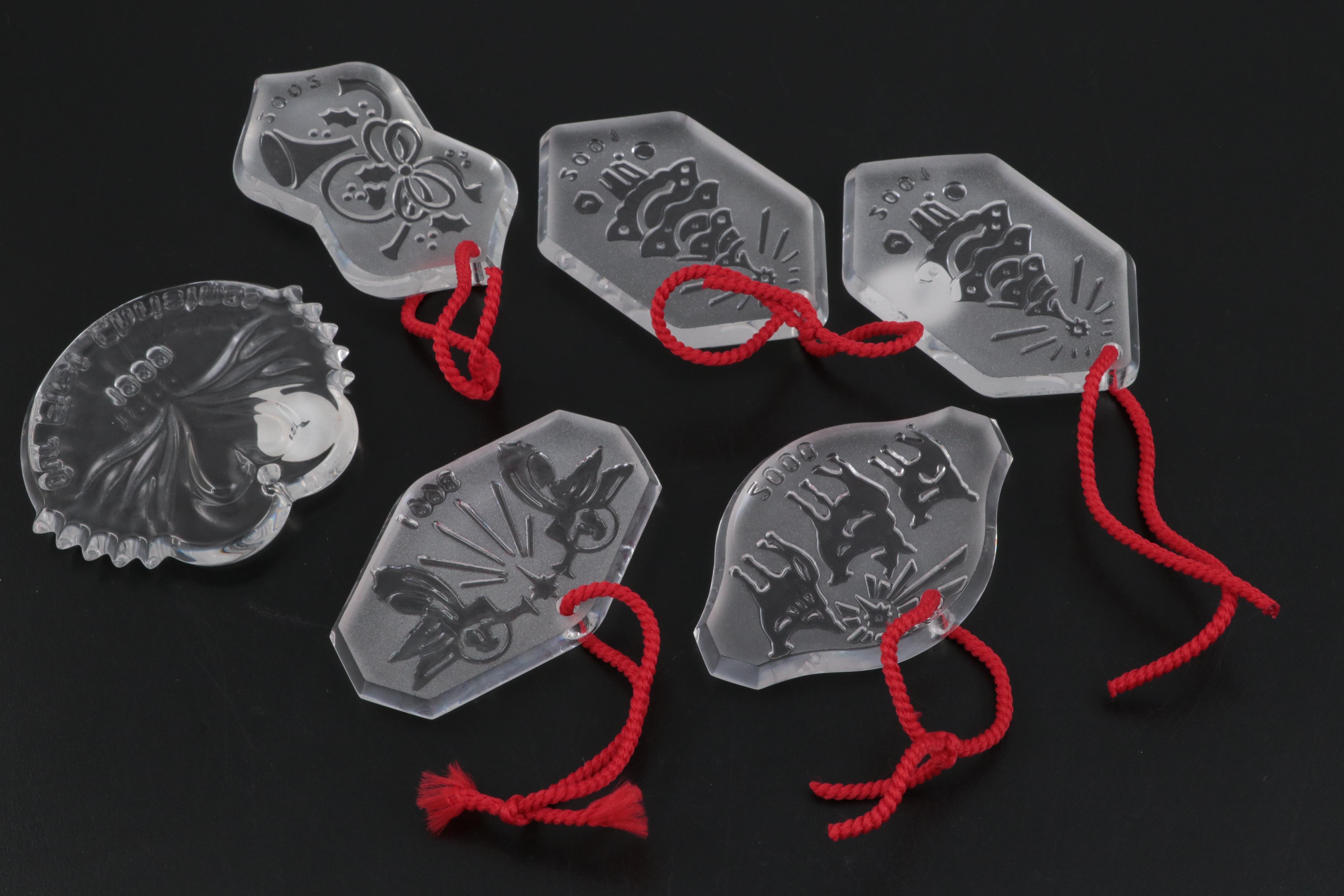 Waterford Crystal "Songs of Christmas" and "Millennium Angels" Ornaments