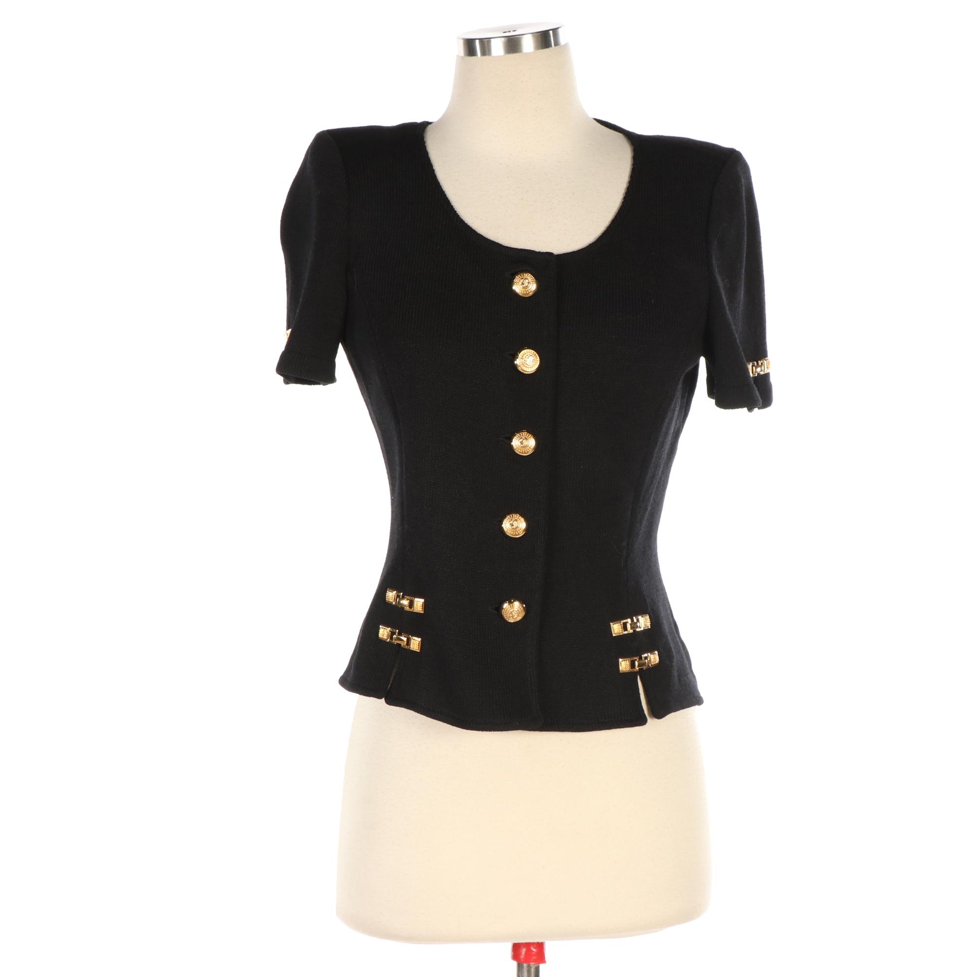 St. John Collection Short Sleeve Knit and Basics Skirt and Jacket