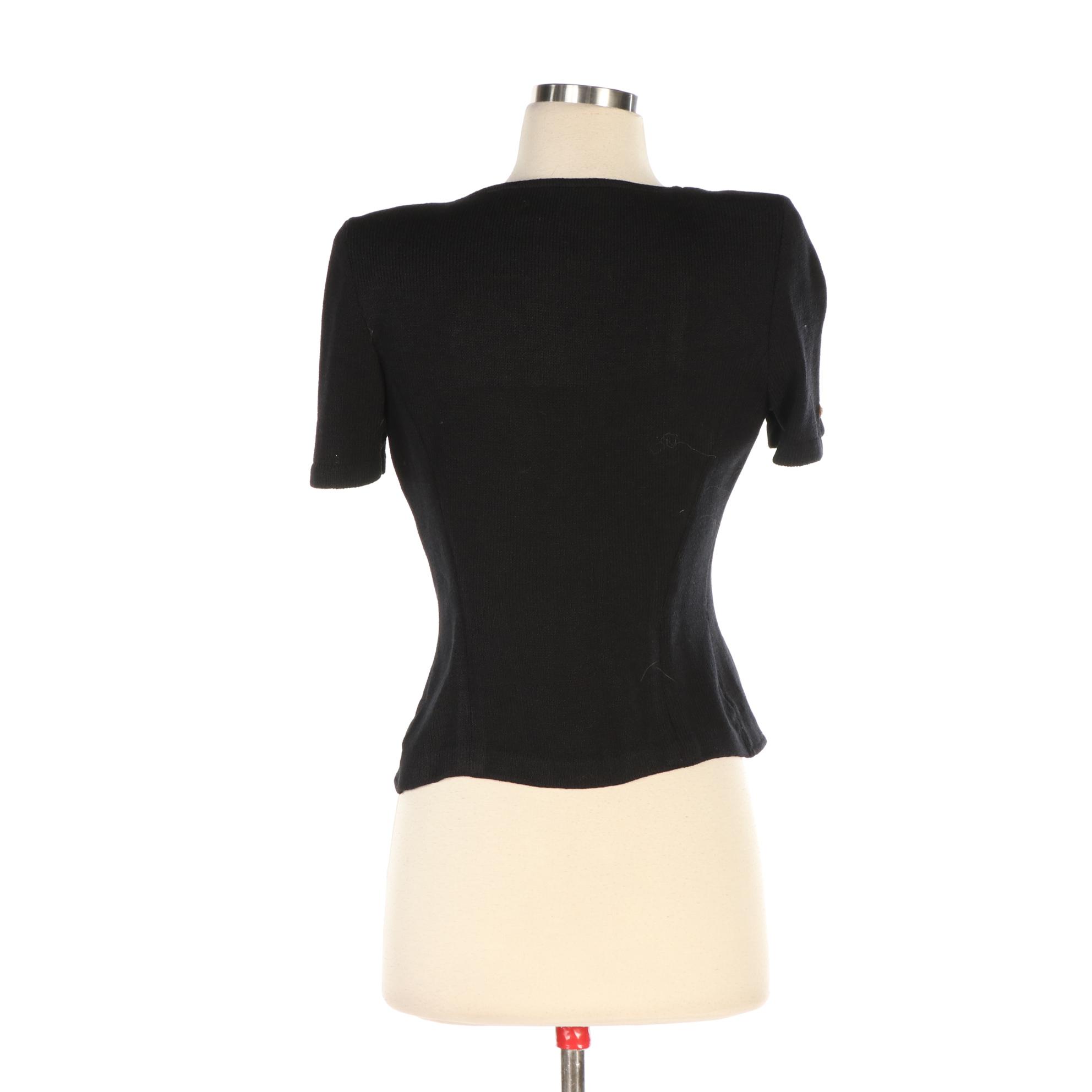 St. John Collection Short Sleeve Knit and Basics Skirt and Jacket