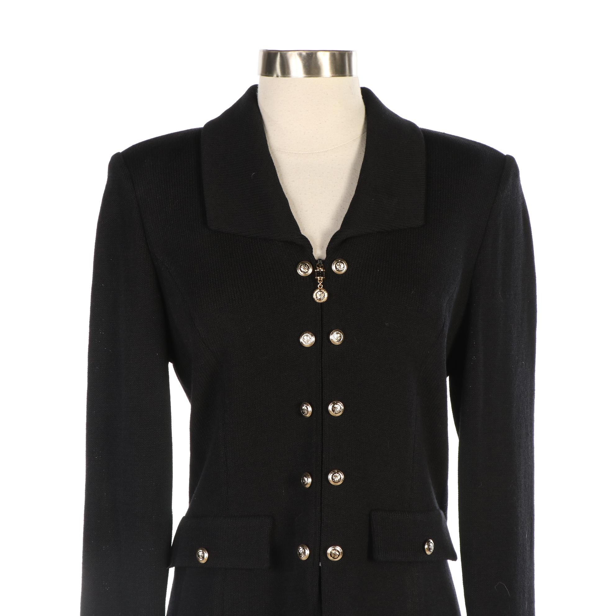 St. John Collection Short Sleeve Knit and Basics Skirt and Jacket