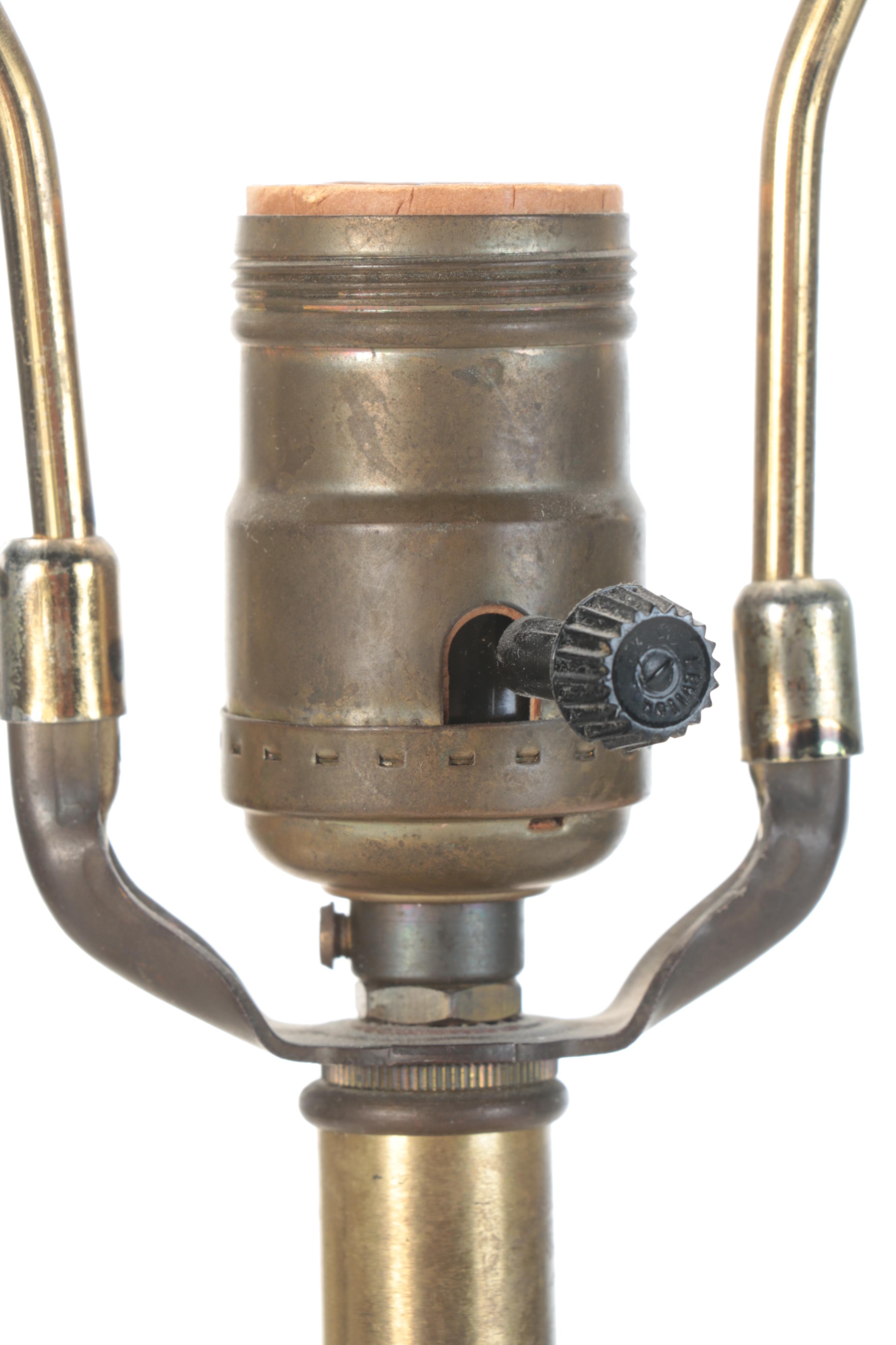 Grooved Concrete Table Lamp, Late 20th Century