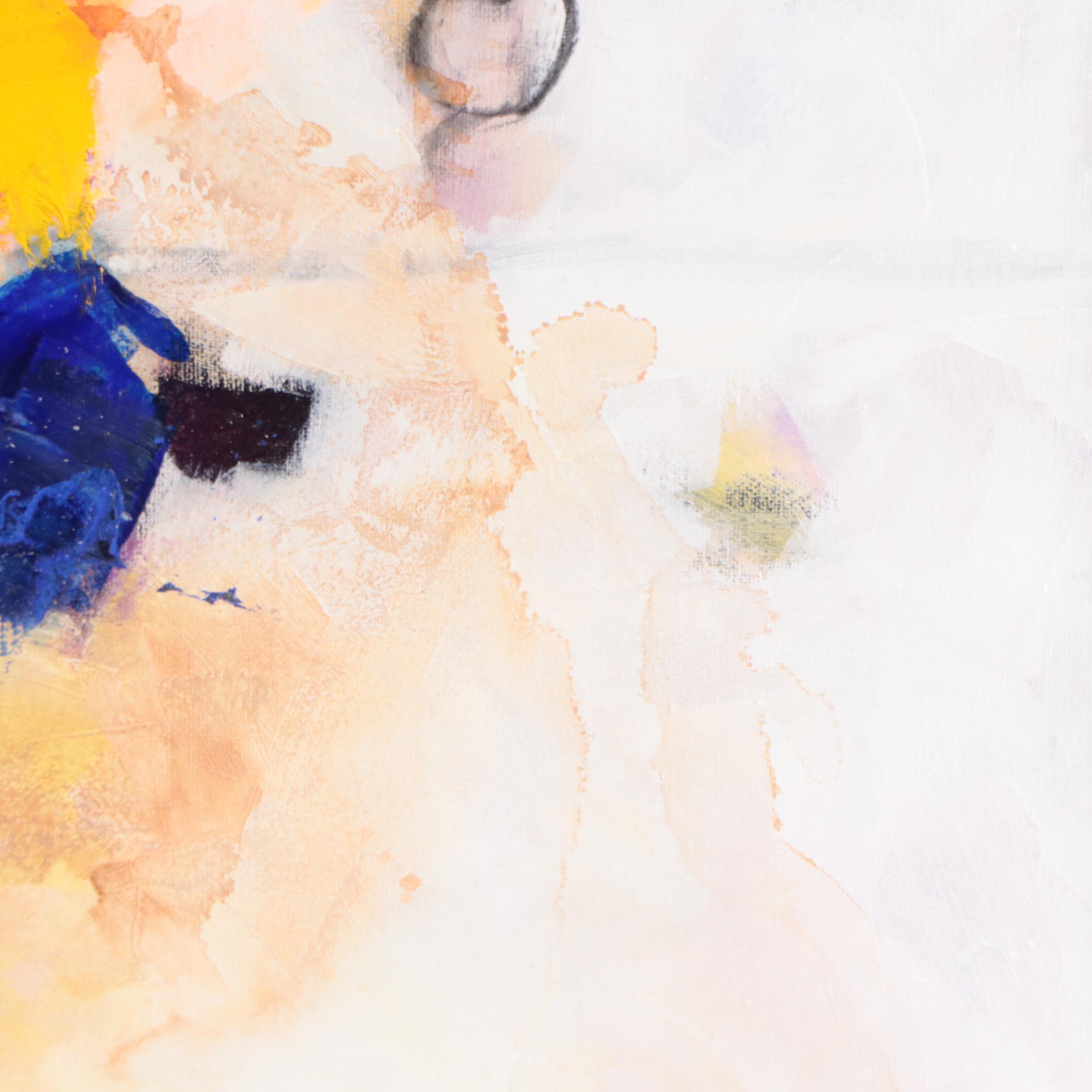 Milagros Pongo Abstract Mixed Media Painting "Etro III" 21st Century