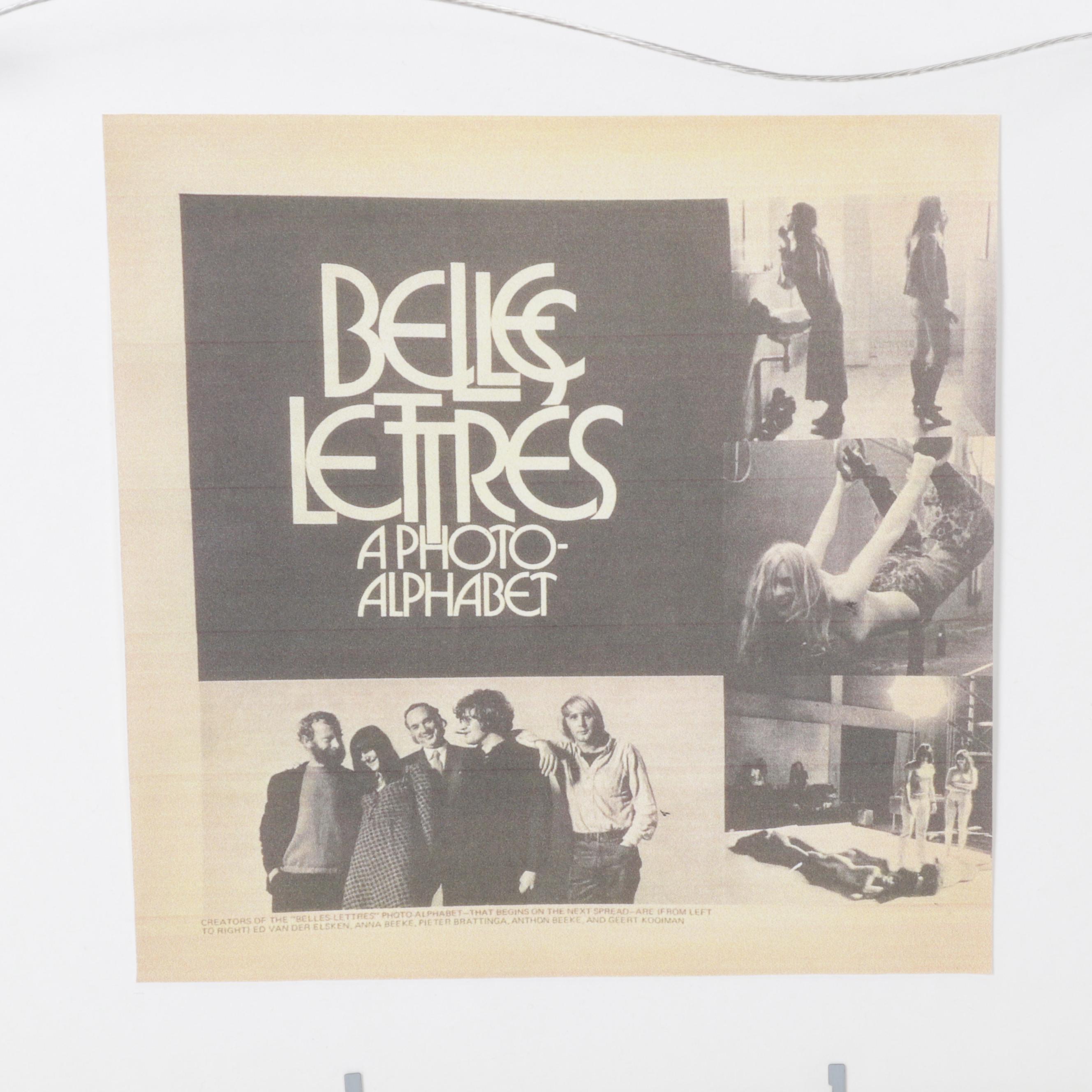 Posed Nudes Offset Lithograph "W" From "Belles Lettres: A Photo-Alphabet," 1971