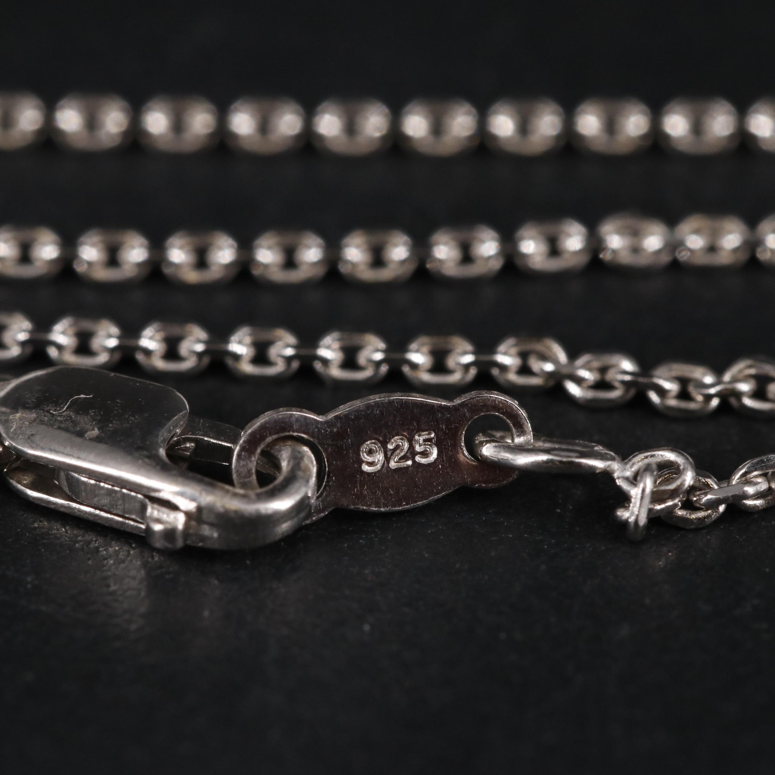 Sterling Ruby and Diamond Heart Pendant Necklace