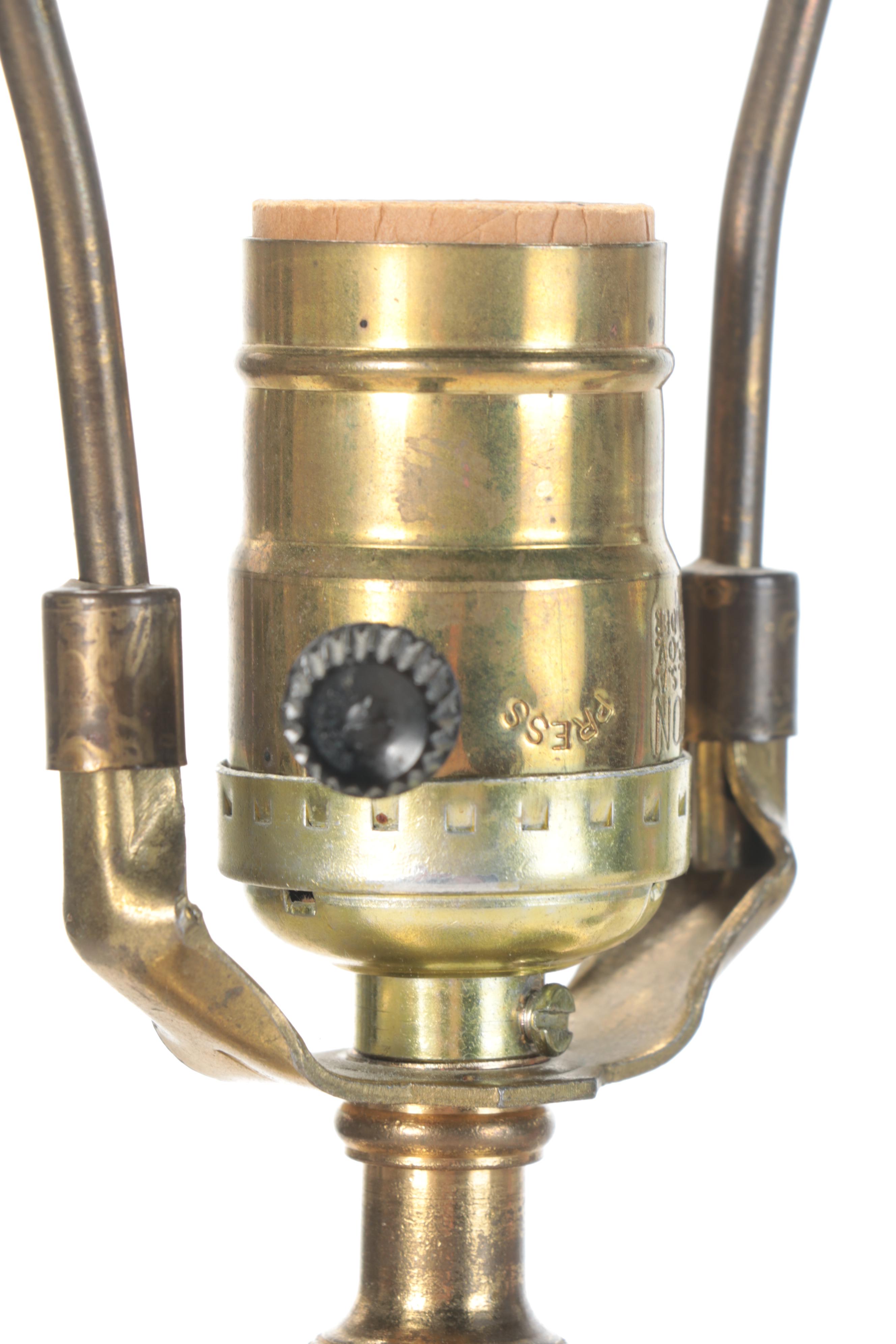 Two Chinese Hand-Painted Porcelain Vase Table Lamps