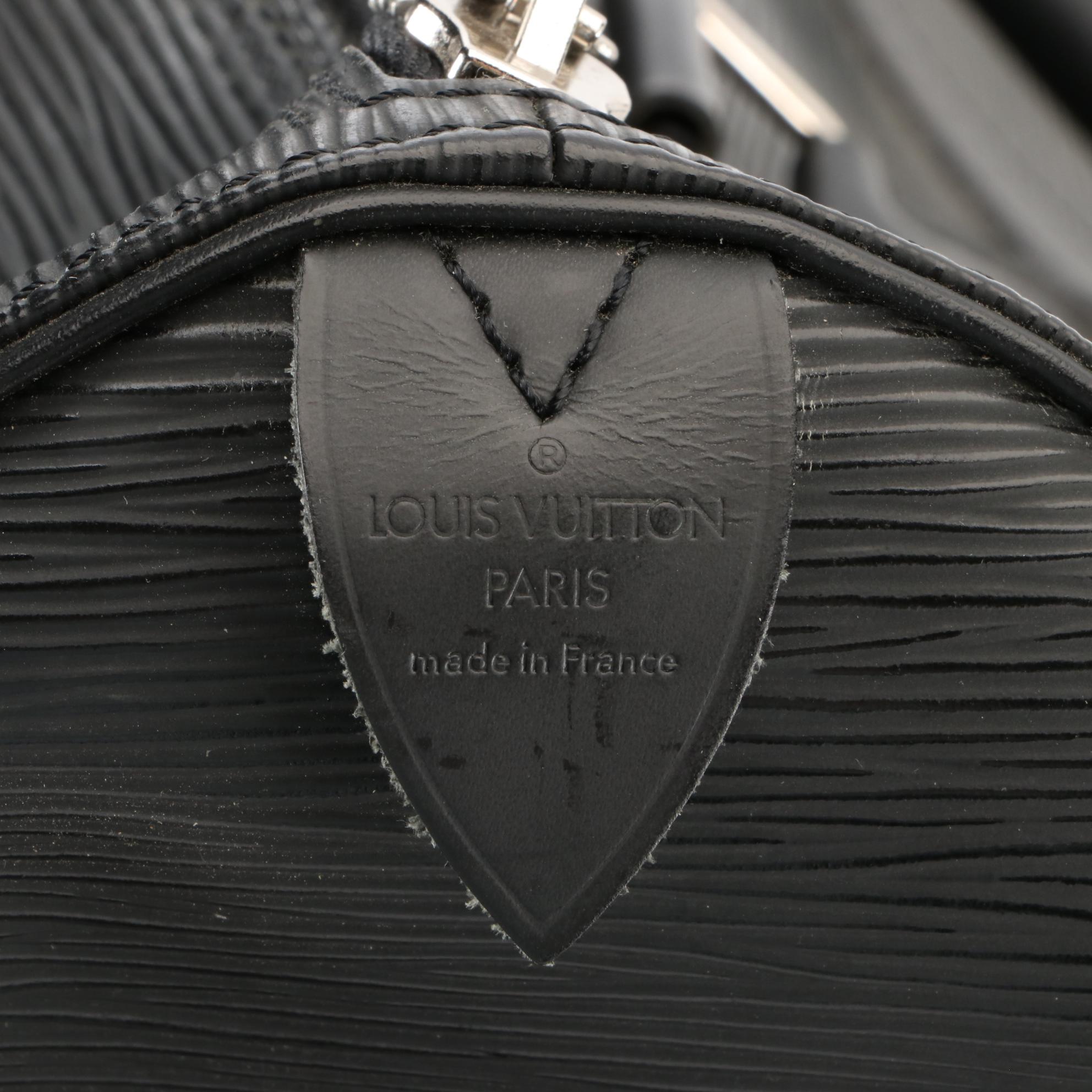 Louis Vuitton Keepall 45 in Black Epi Leather