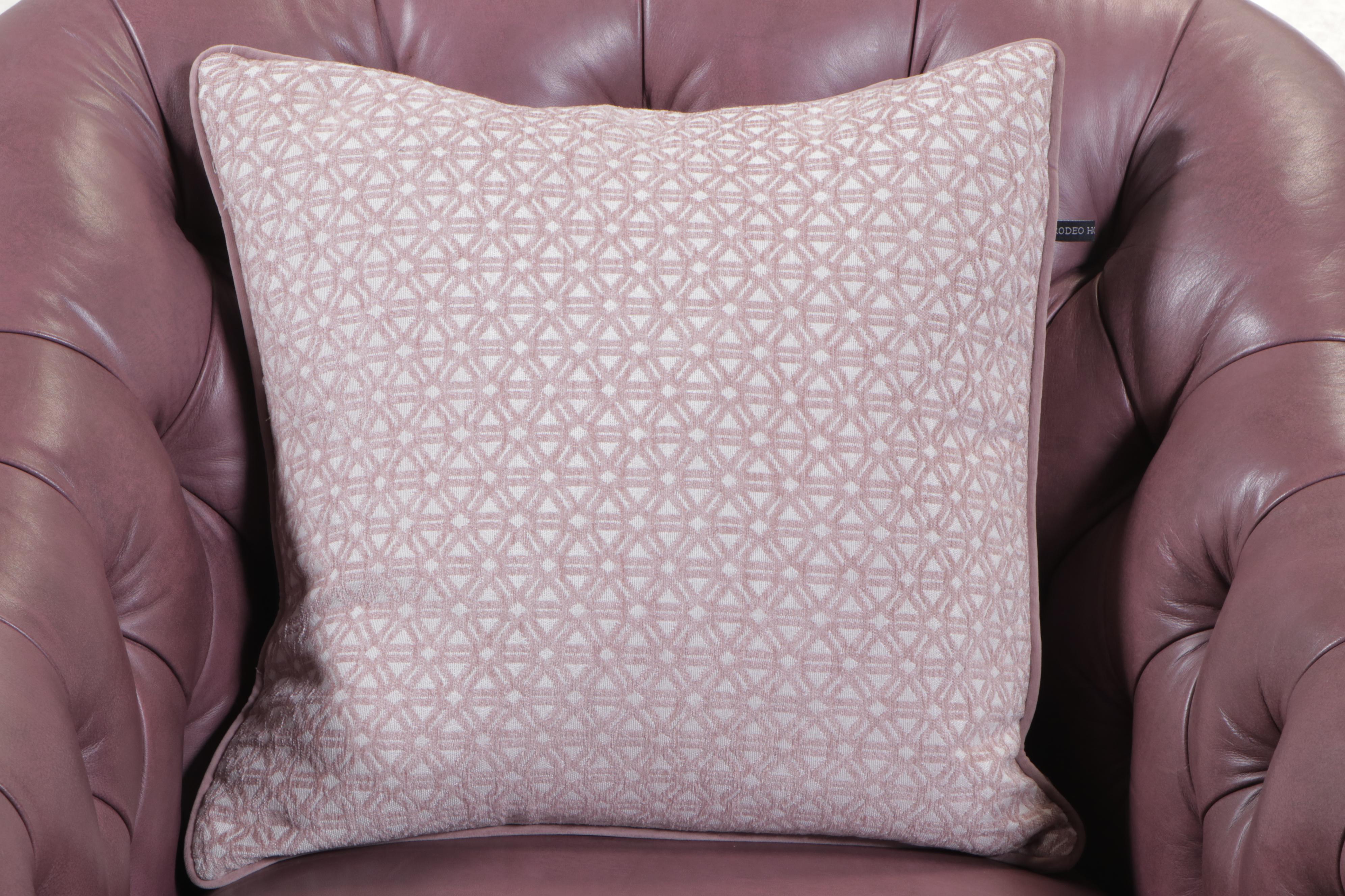 Erwin-Lambeth Buttoned-Down Leather Swivel Tub Chair, Late 20th Century