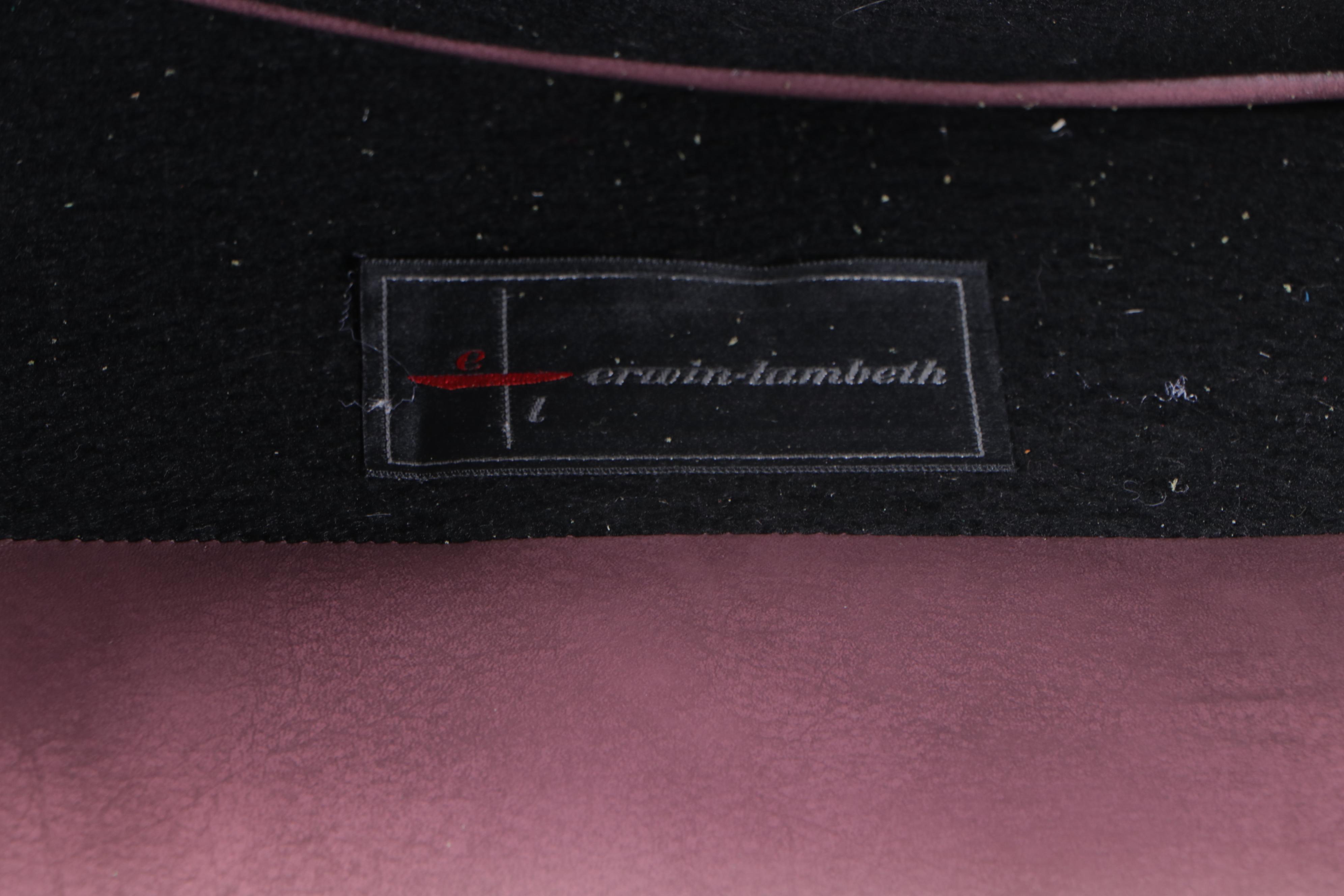 Erwin-Lambeth Buttoned-Down Leather Swivel Tub Chair, Late 20th Century