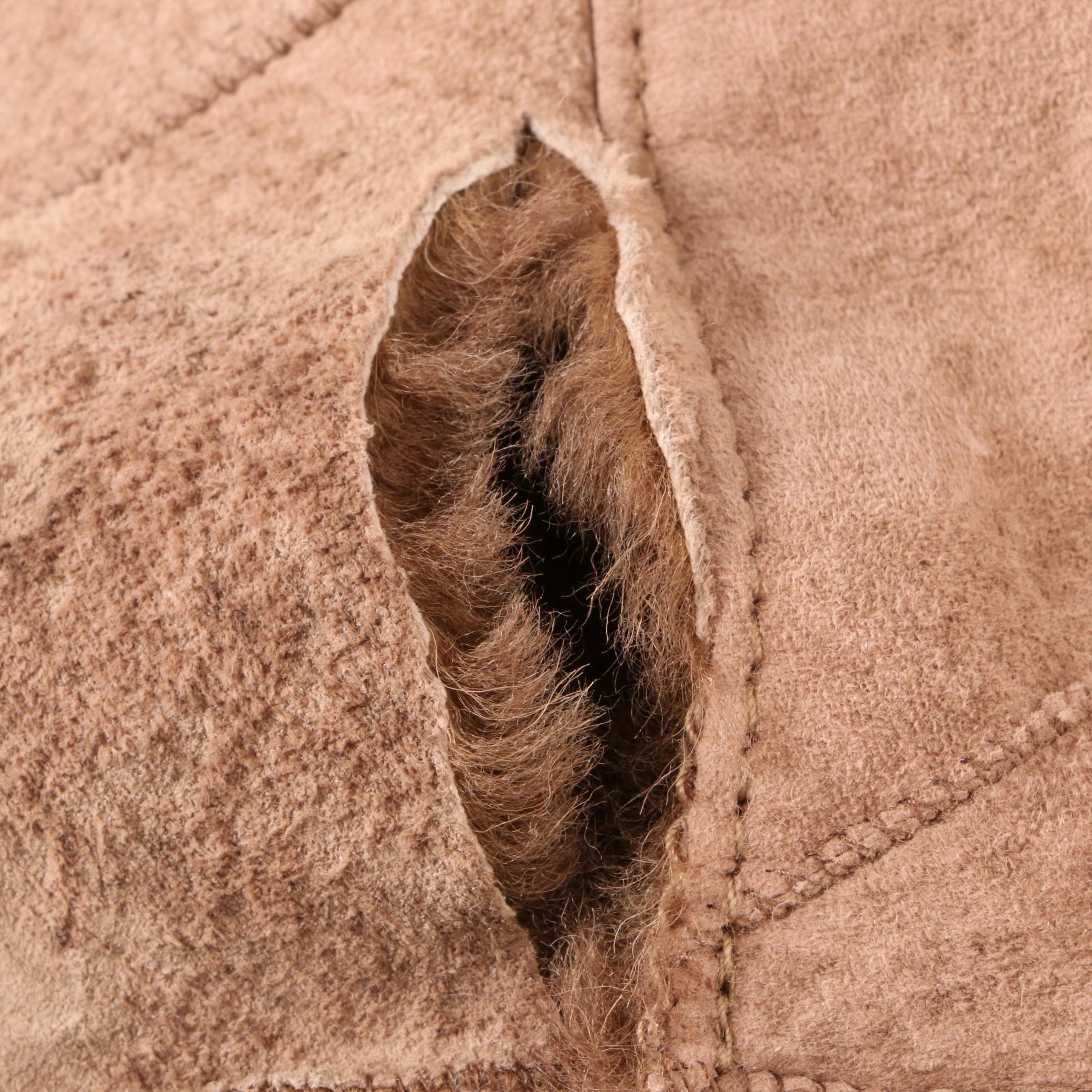 Balmain Hooded Shearling Coat