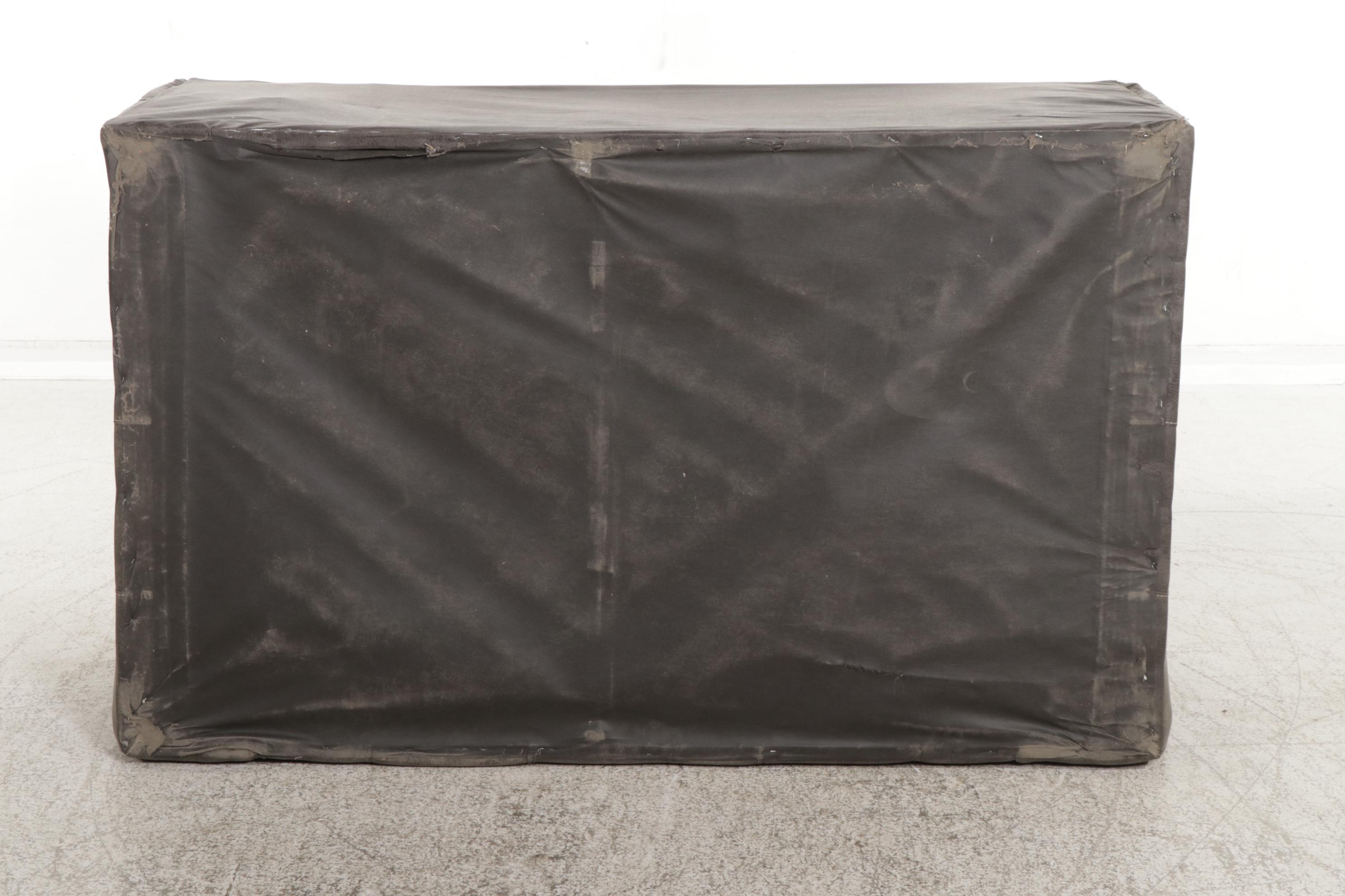 Peak Living Faux Leather Upholstered Pillow Arm Loveseat, 21st Century