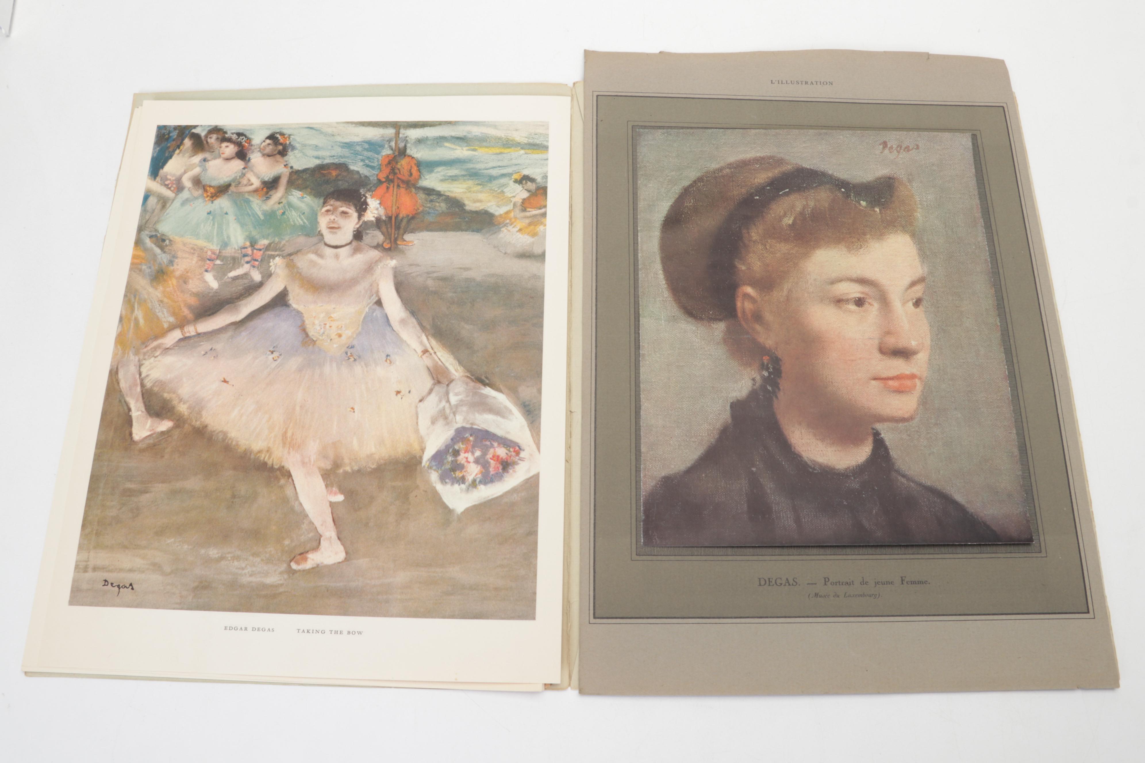 "Degas: Dancers and Ballet Scenes" Portfolio and "Degas" Abrams Art Book