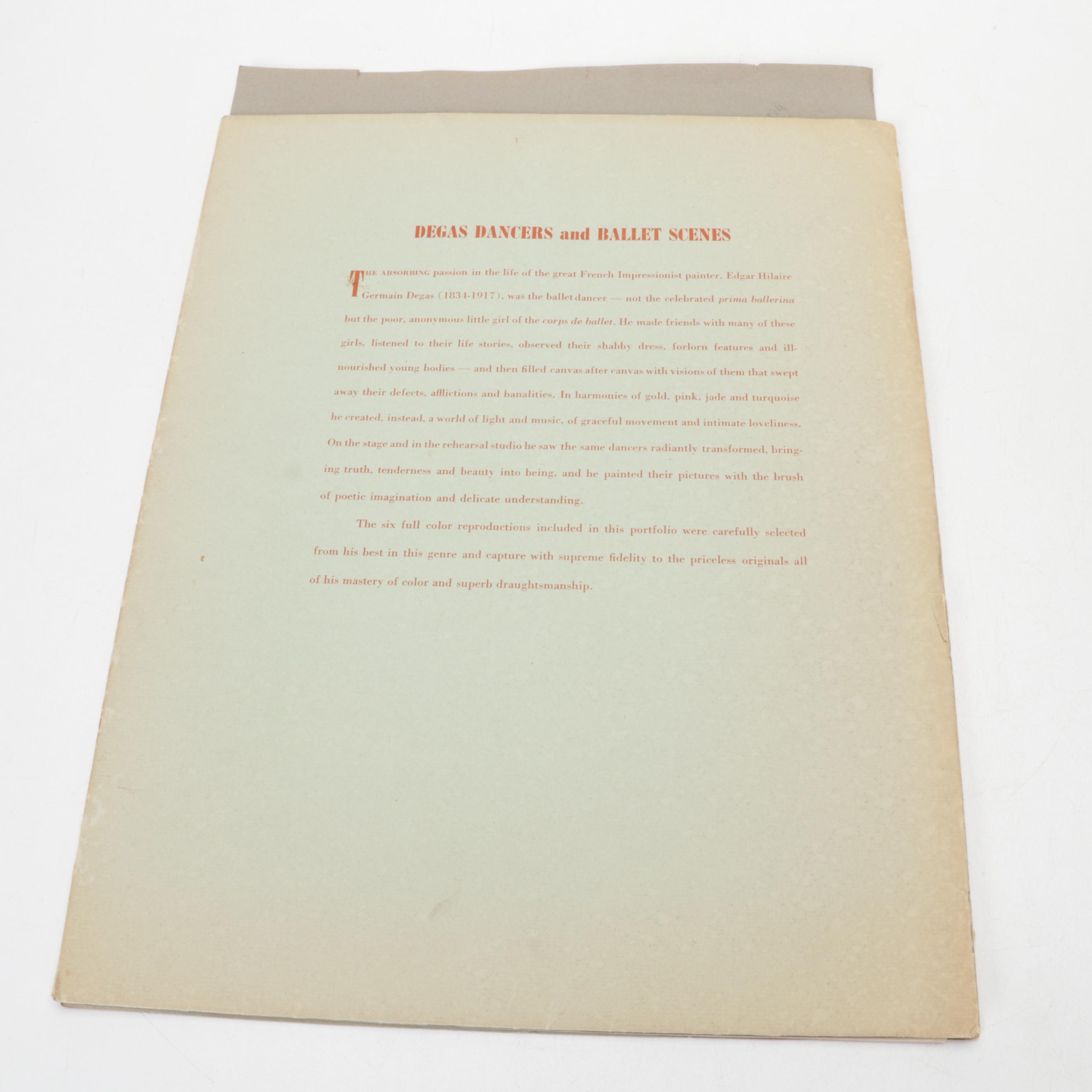 "Degas: Dancers and Ballet Scenes" Portfolio and "Degas" Abrams Art Book