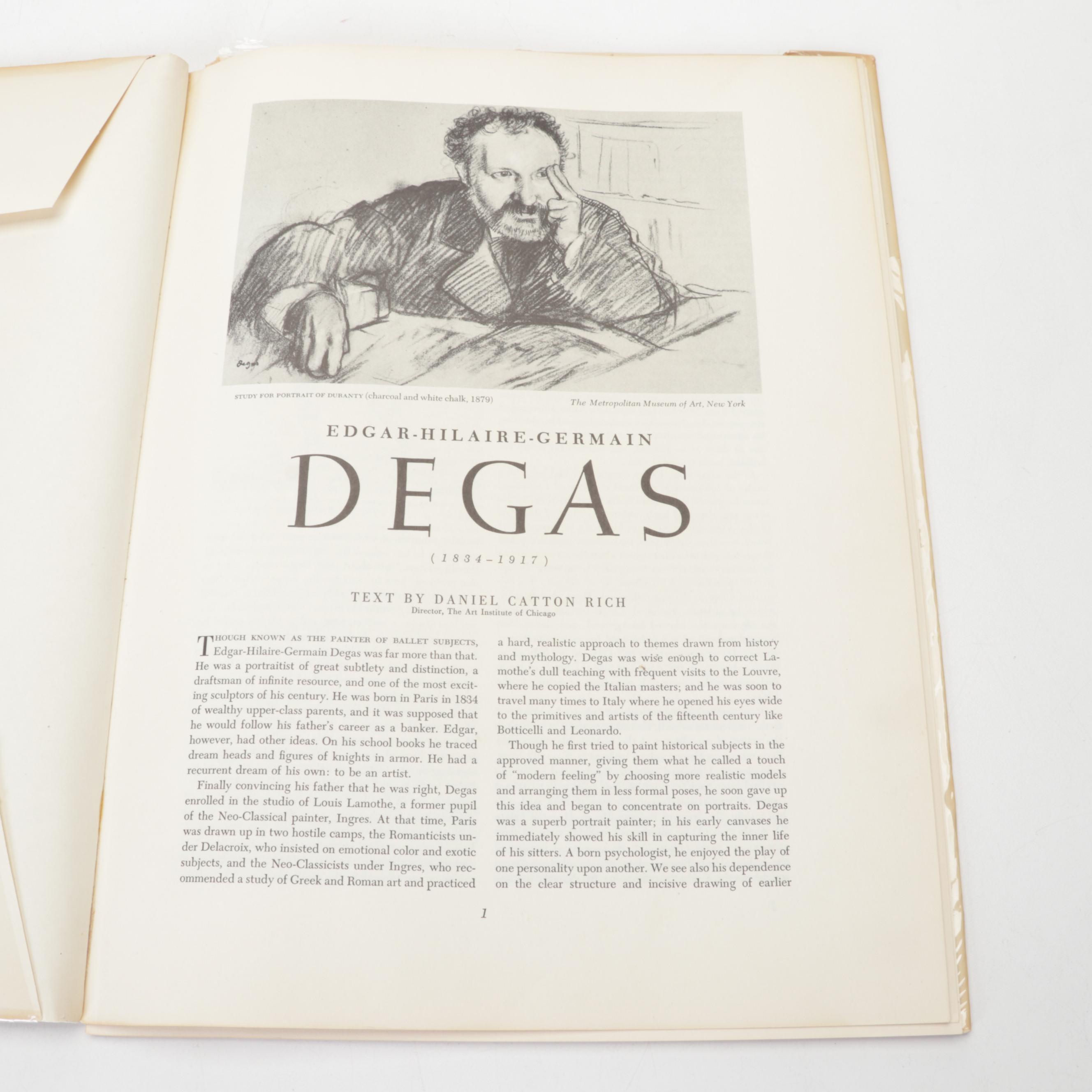 "Degas: Dancers and Ballet Scenes" Portfolio and "Degas" Abrams Art Book