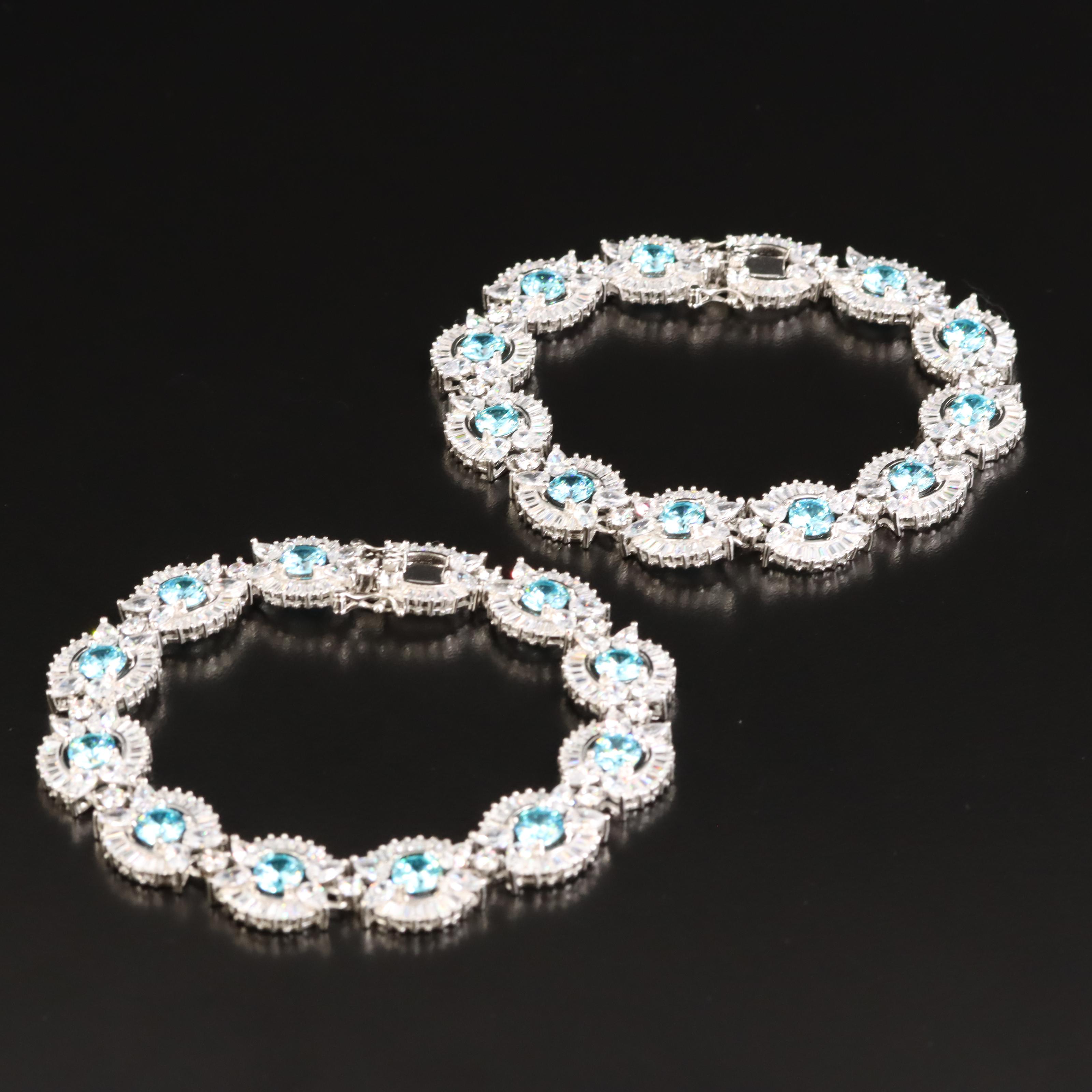 Sterling Cubic Zirconia Bracelets