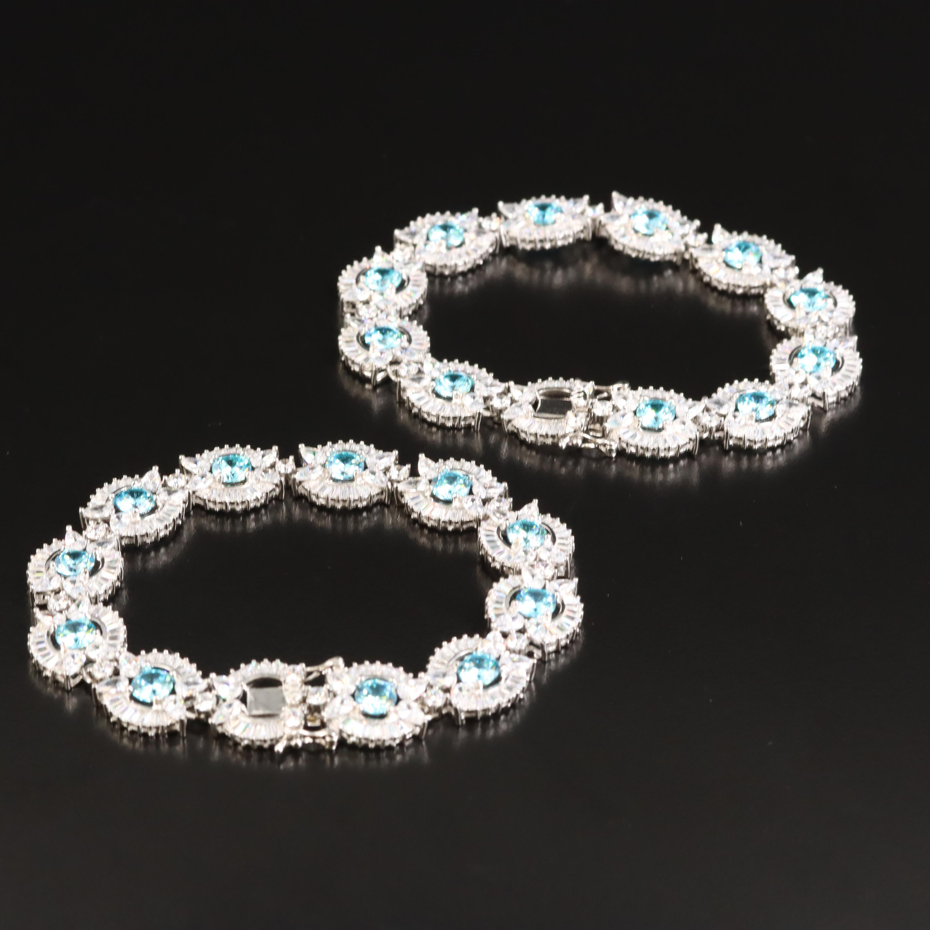Sterling Cubic Zirconia Bracelets