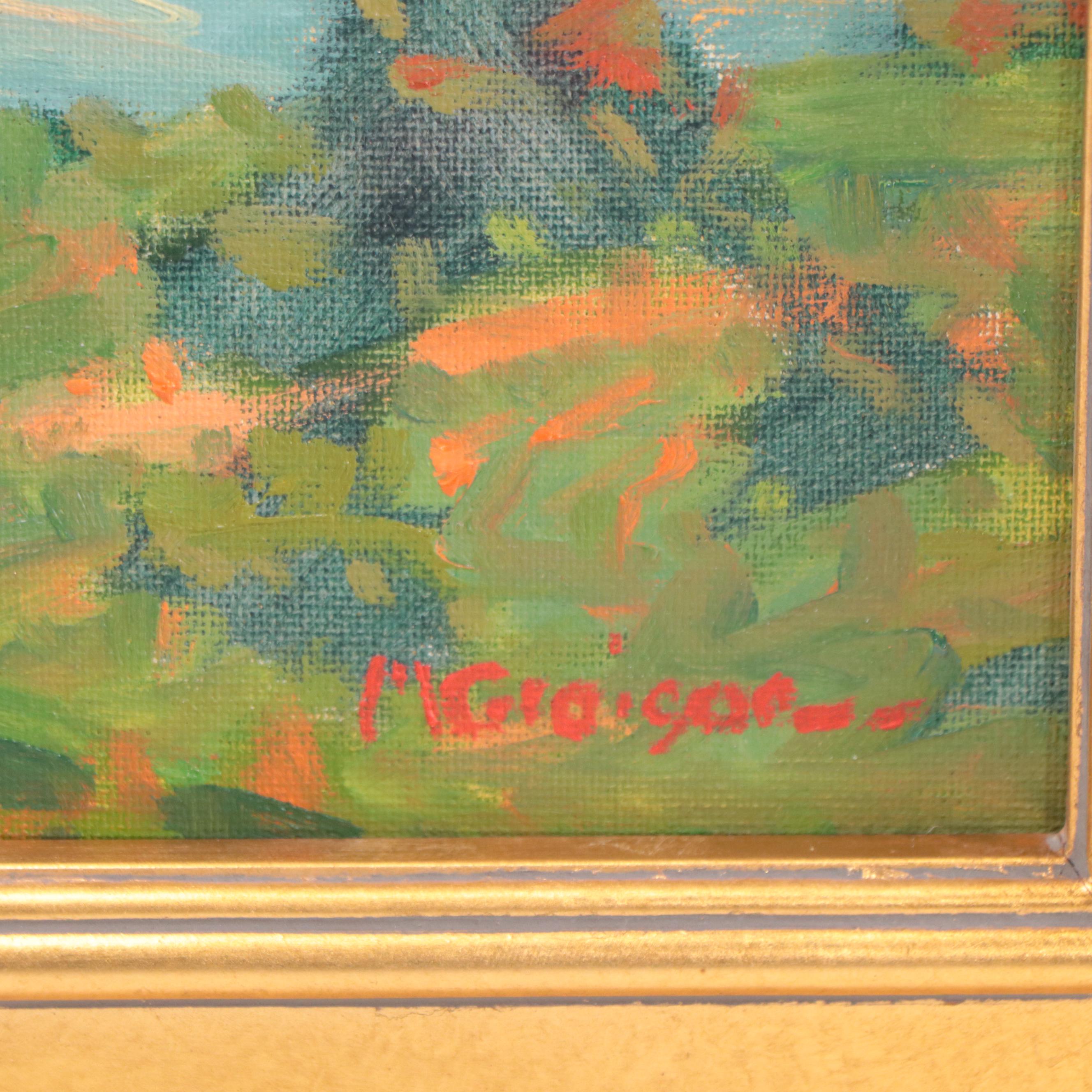 Marc A. Graison Oil Painting "Sunset Seascape," 2023