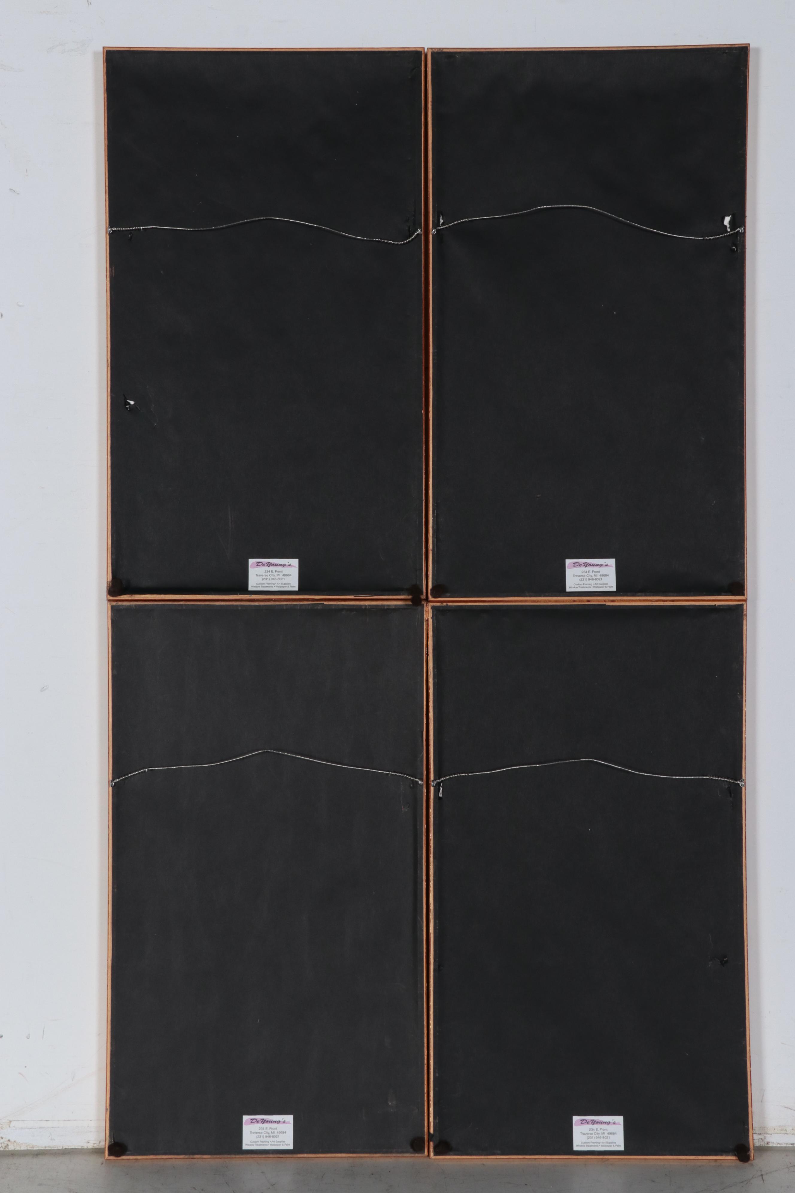 East Asian Landscape Gouache Paintings