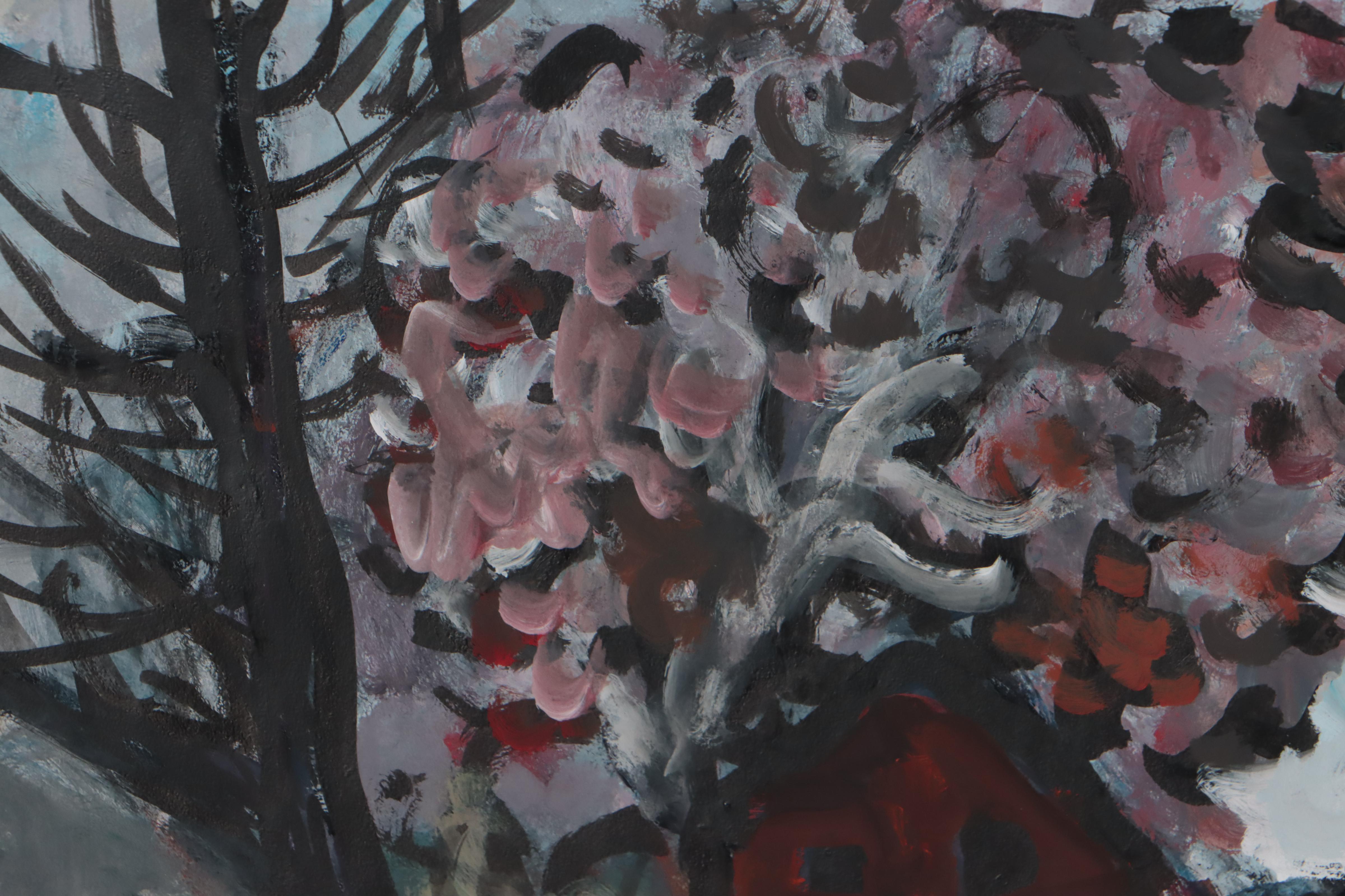 Marina Mozhayeva Street View Acrylic Painting, 2016