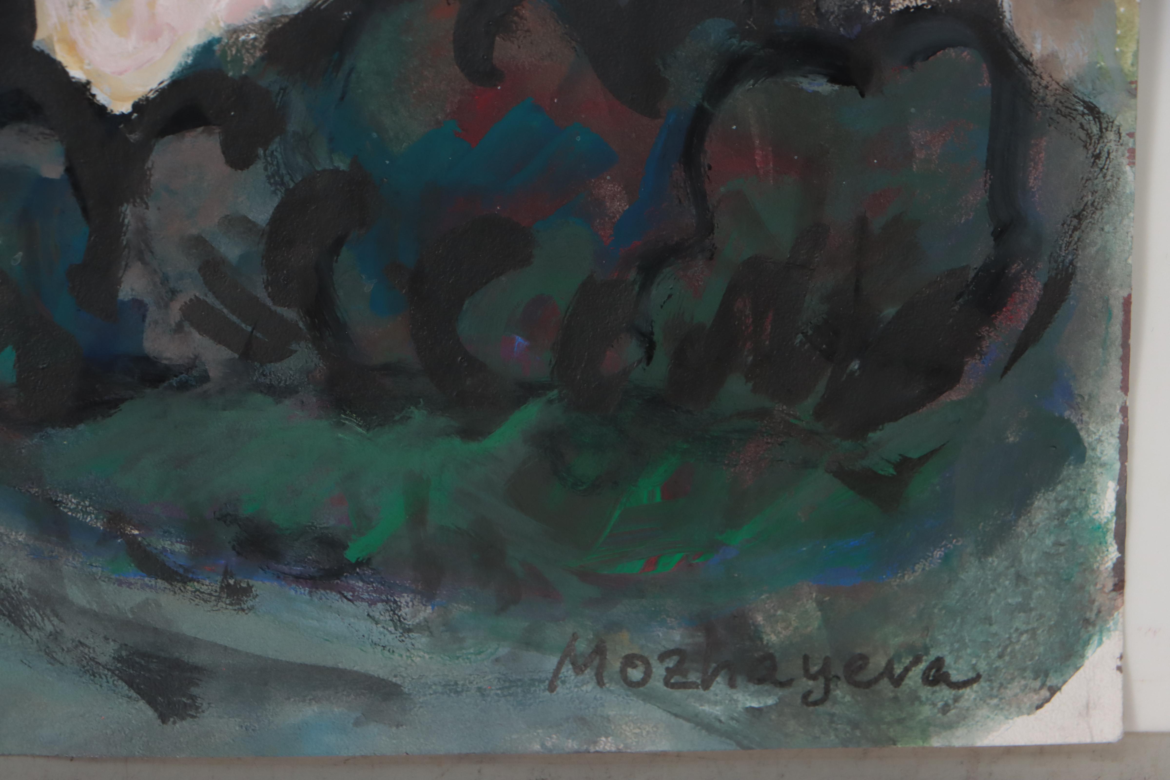 Marina Mozhayeva Street View Acrylic Painting, 2016