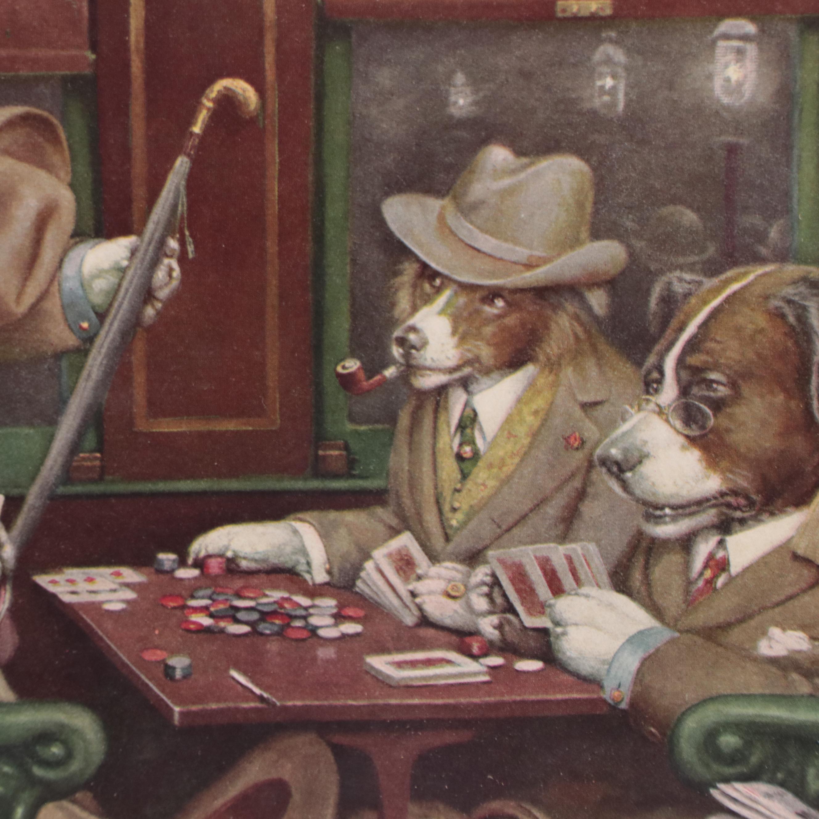 Halftone After CM Coolidge "His Station and Four Aces"