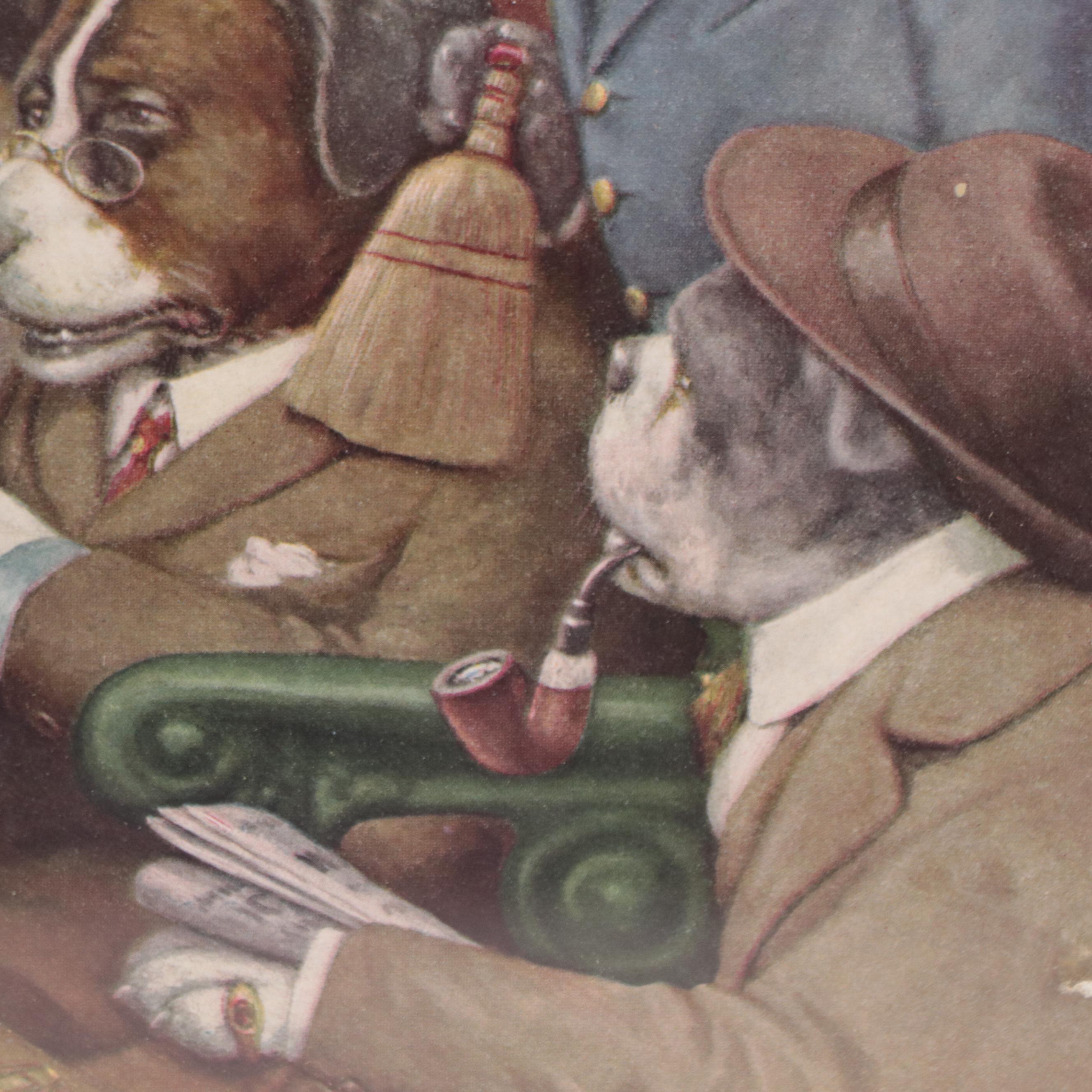 Halftone After CM Coolidge "His Station and Four Aces"