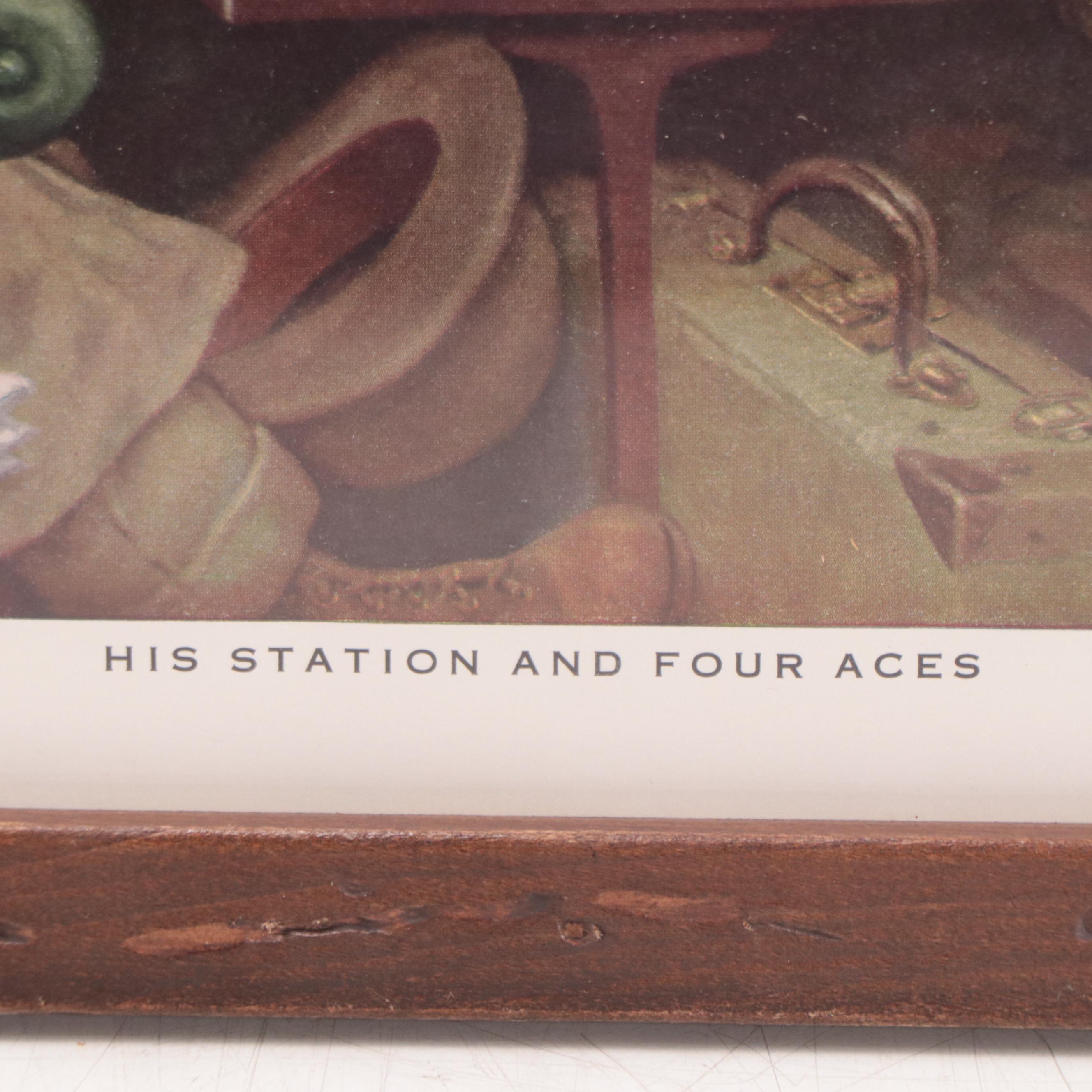 Halftone After CM Coolidge "His Station and Four Aces"