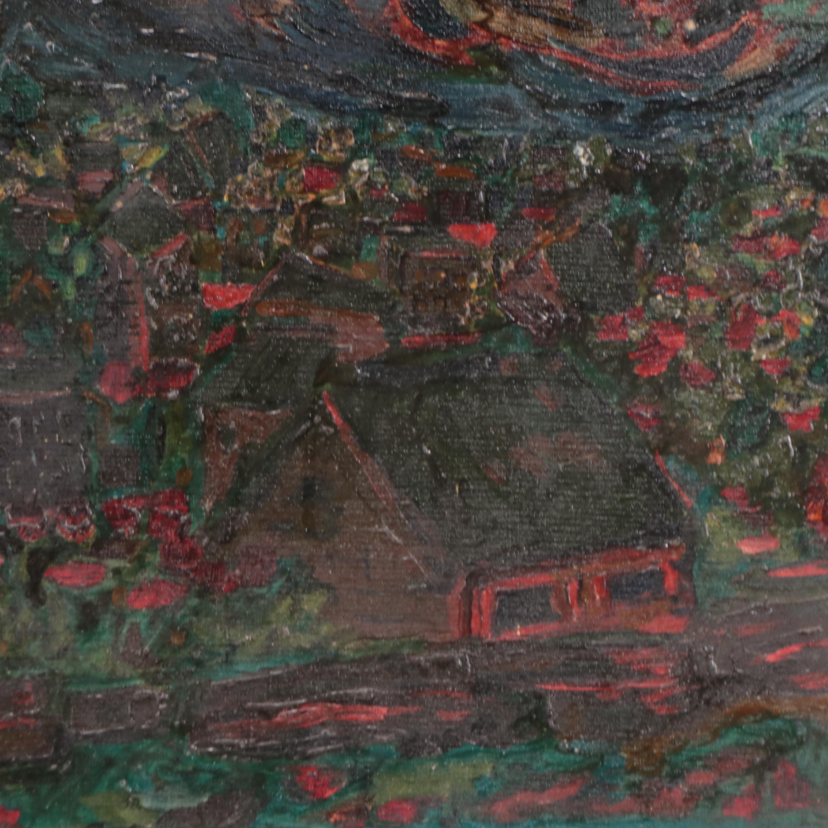 Oil Painting of Landscape, 1968