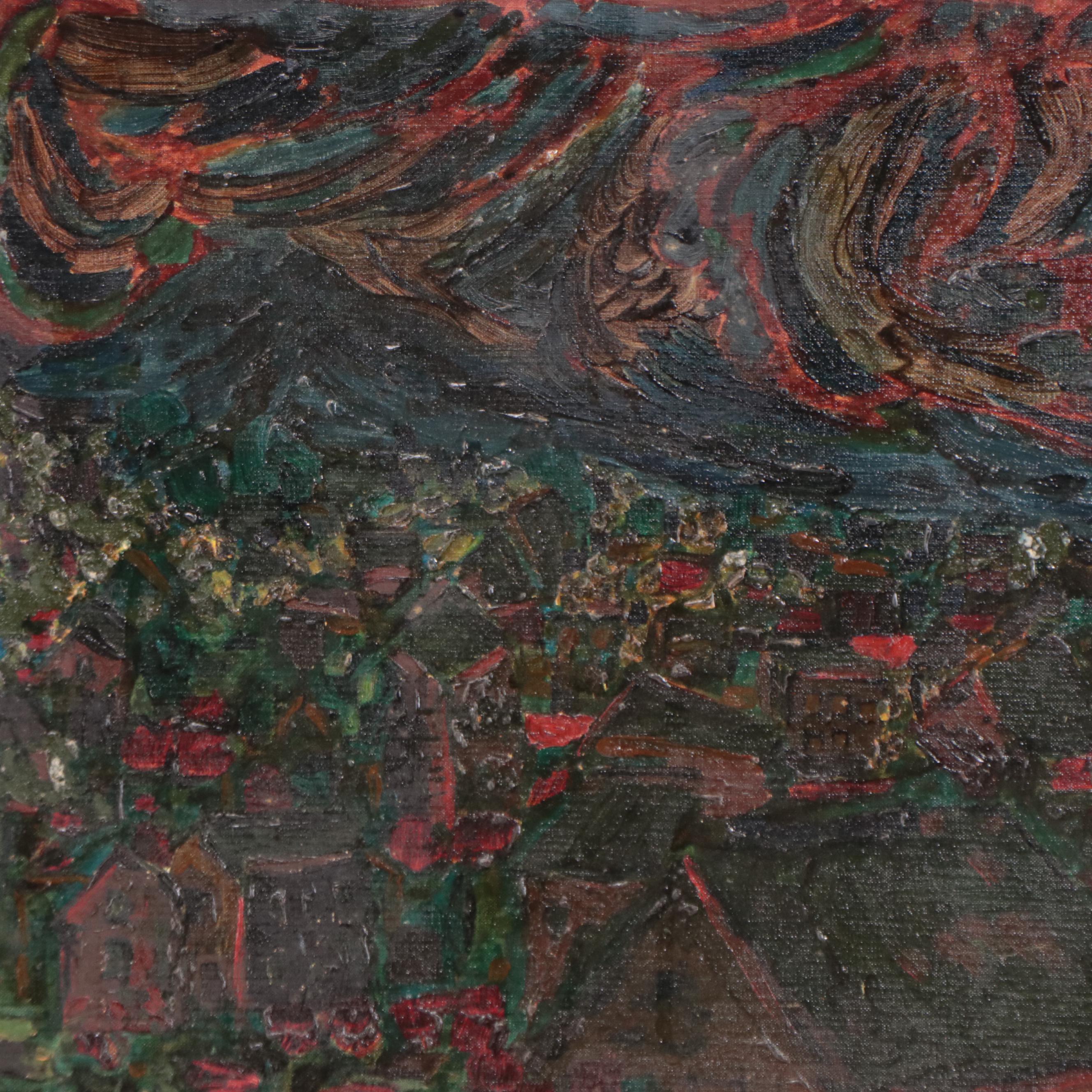 Oil Painting of Landscape, 1968