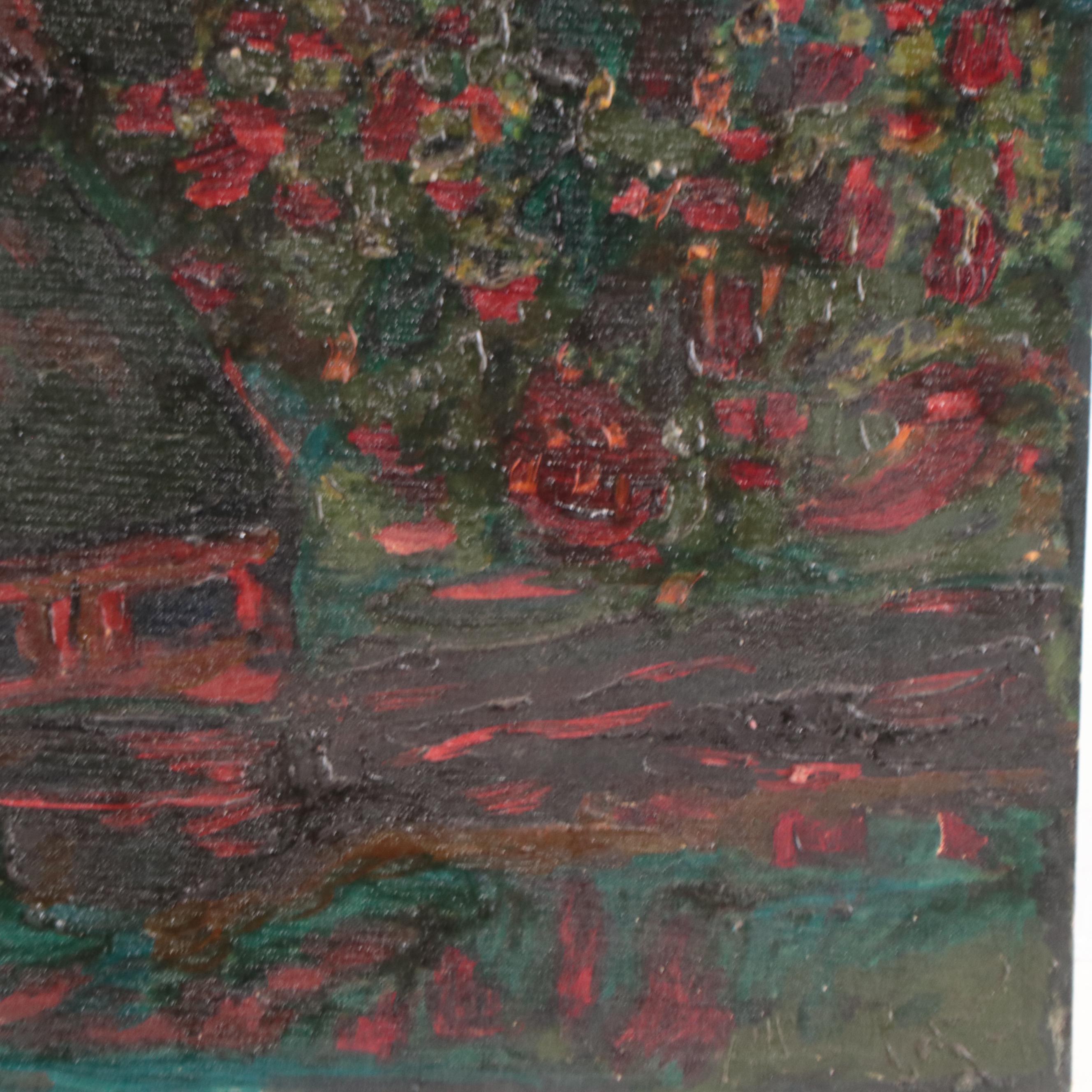 Oil Painting of Landscape, 1968