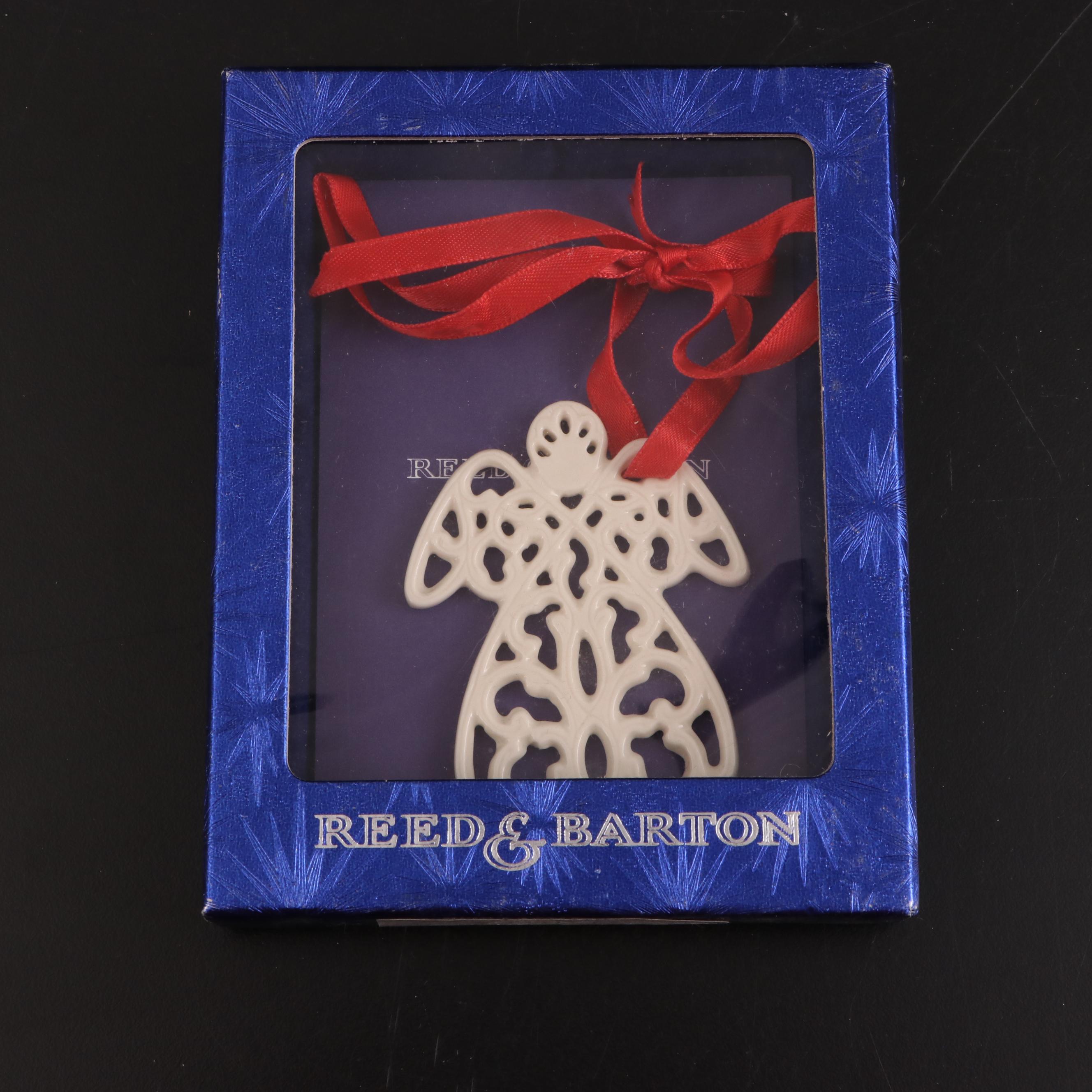 Reed & Barton Silver Plate and Ceramic Christmas Ornaments