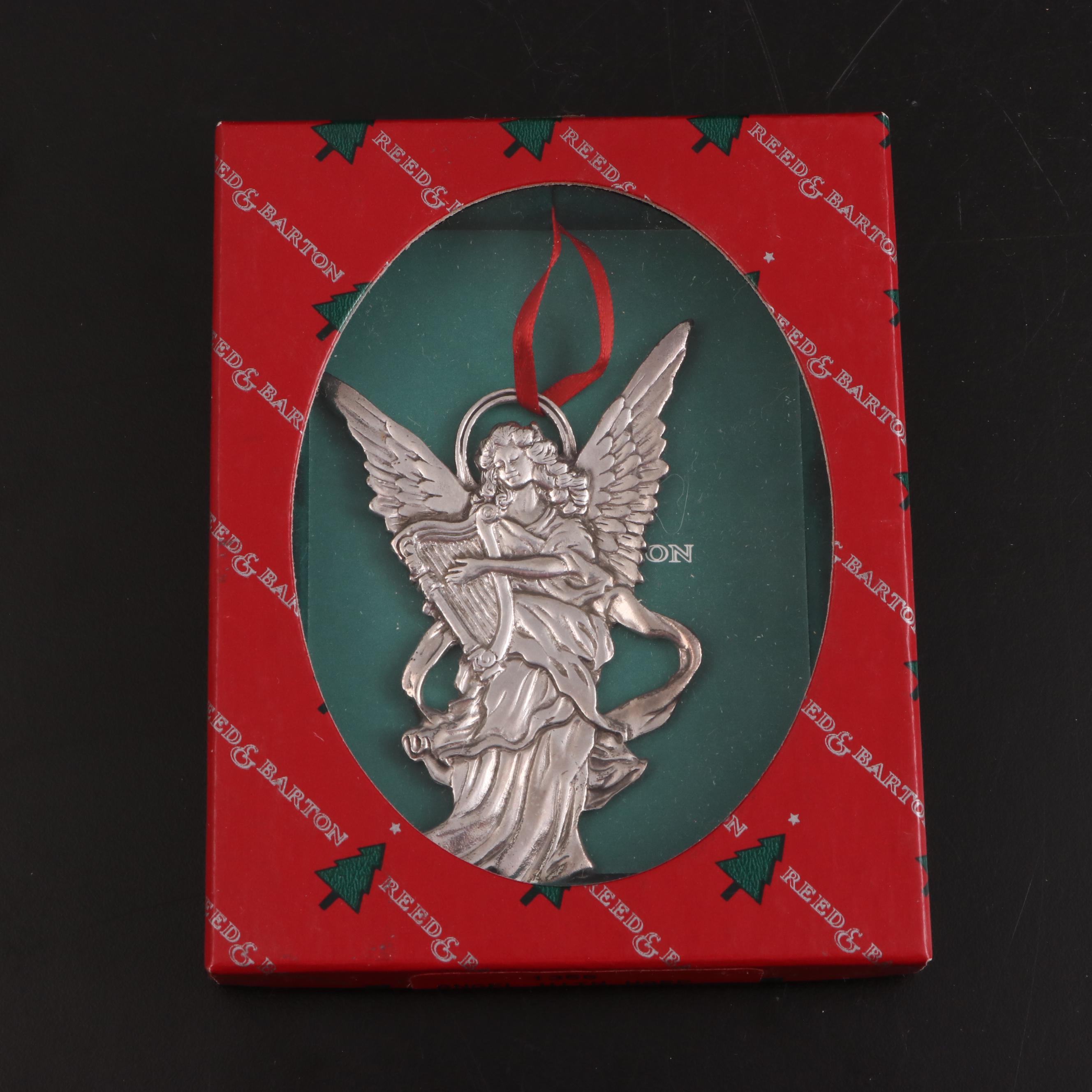 Reed & Barton Silver Plate and Ceramic Christmas Ornaments