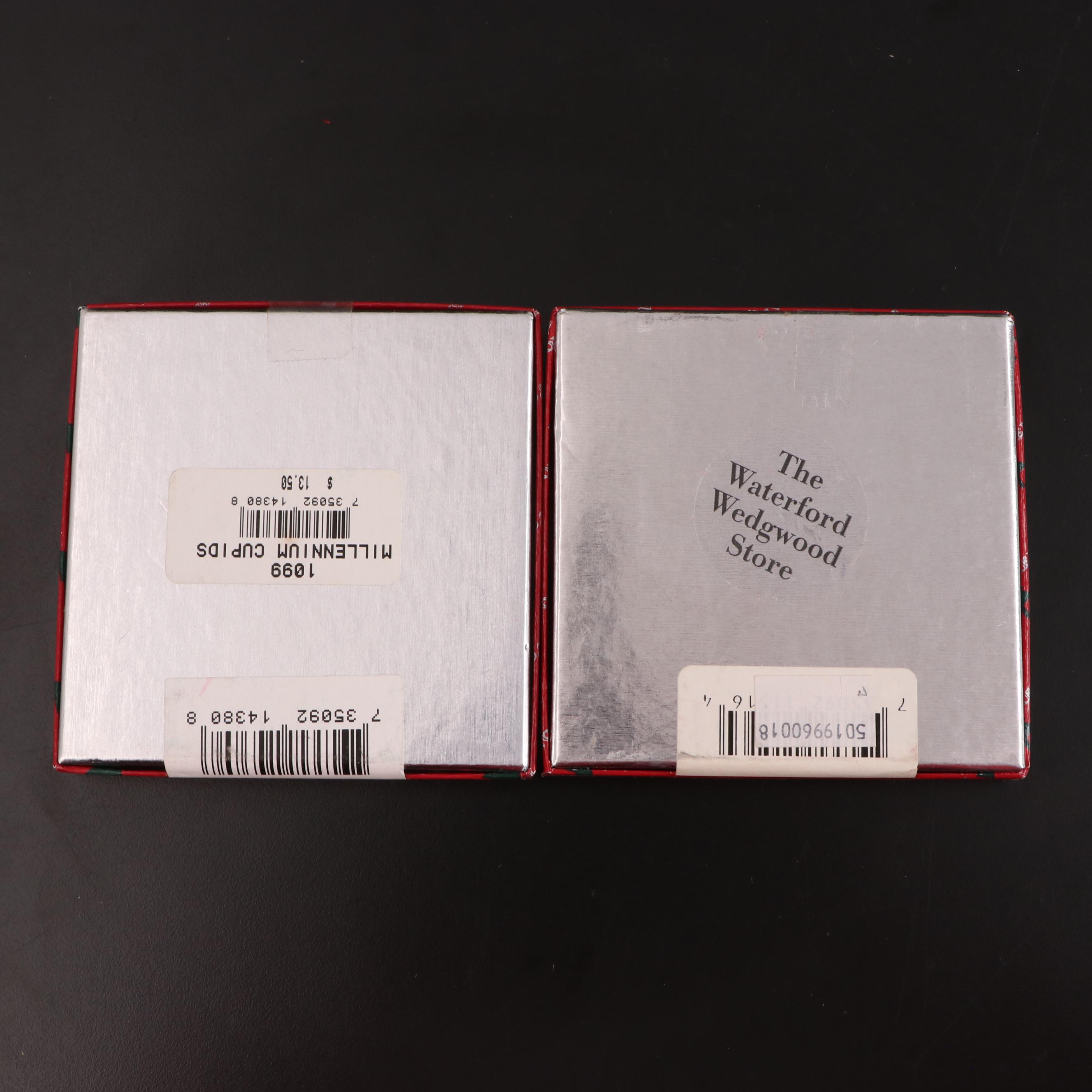 Reed & Barton Silver Plate and Ceramic Christmas Ornaments