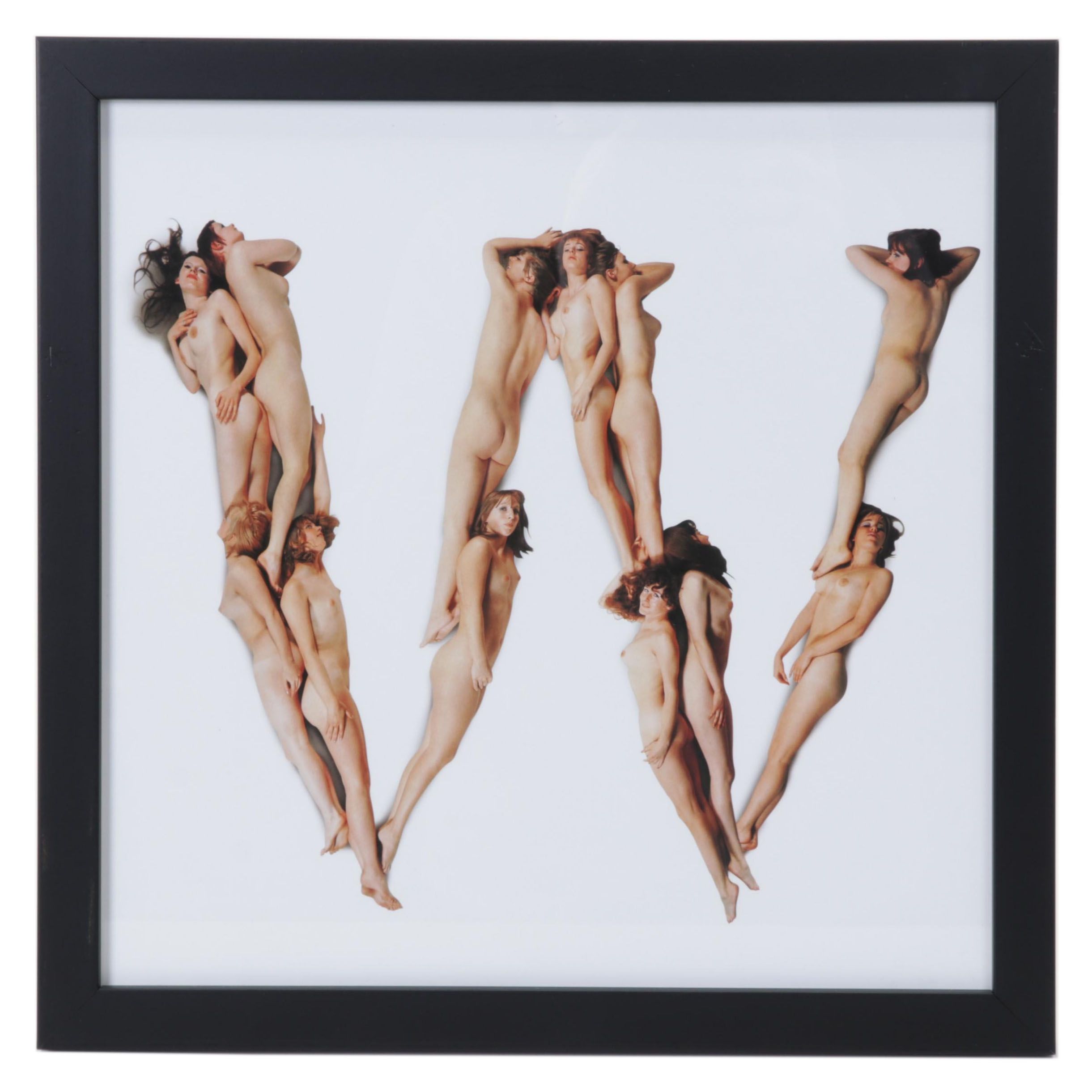 Posed Nudes Offset Lithograph "W" From "Belles Lettres: A Photo-Alphabet," 1971