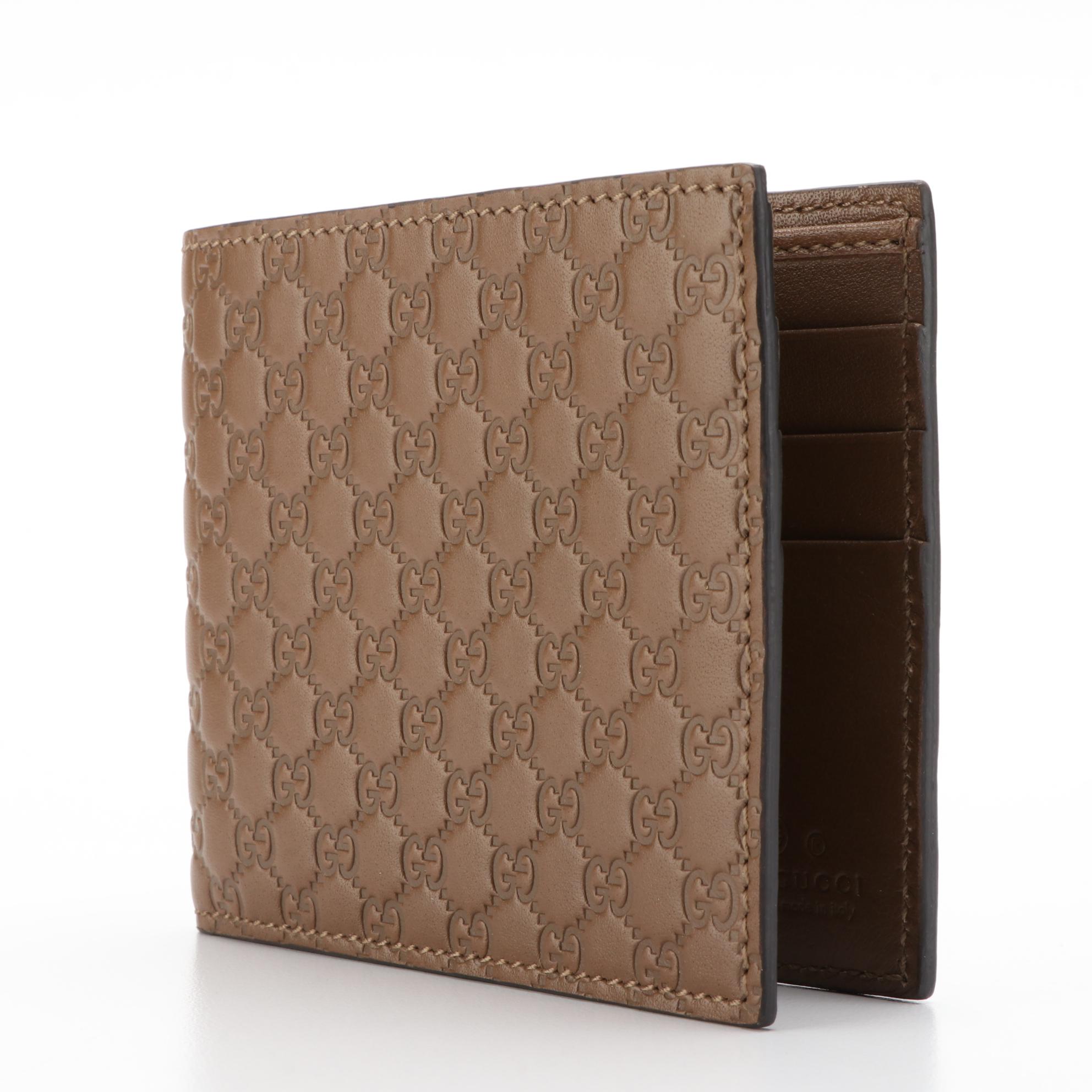 Gucci Bifold Wallet in Guccissima Leather with Box