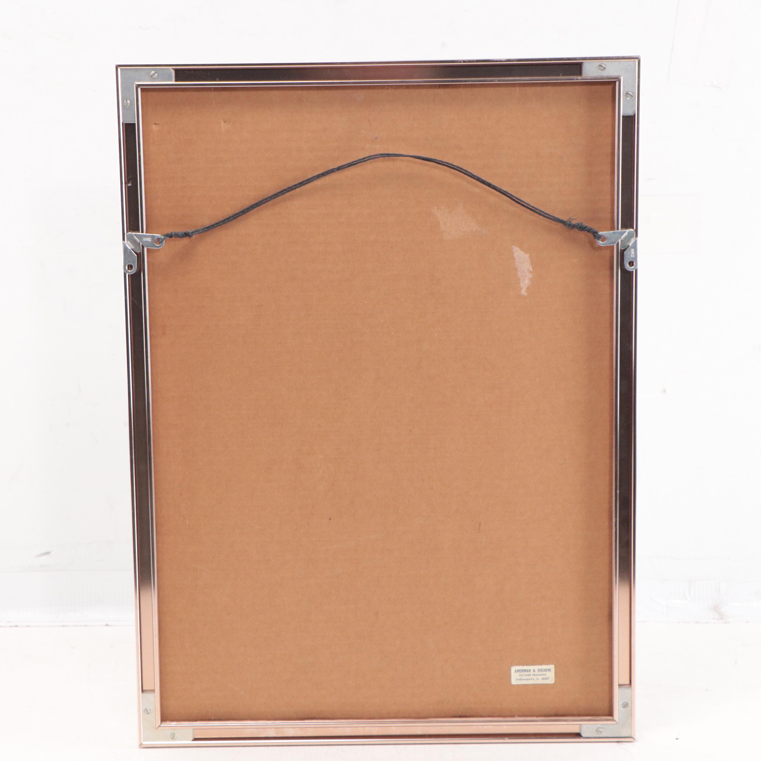 Frank Weiss Watercolor Painting of St. Louis Basilica, Circa 1968