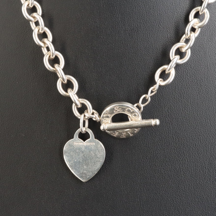Tiffany & Co. Sterling Necklace with Heart Charm
