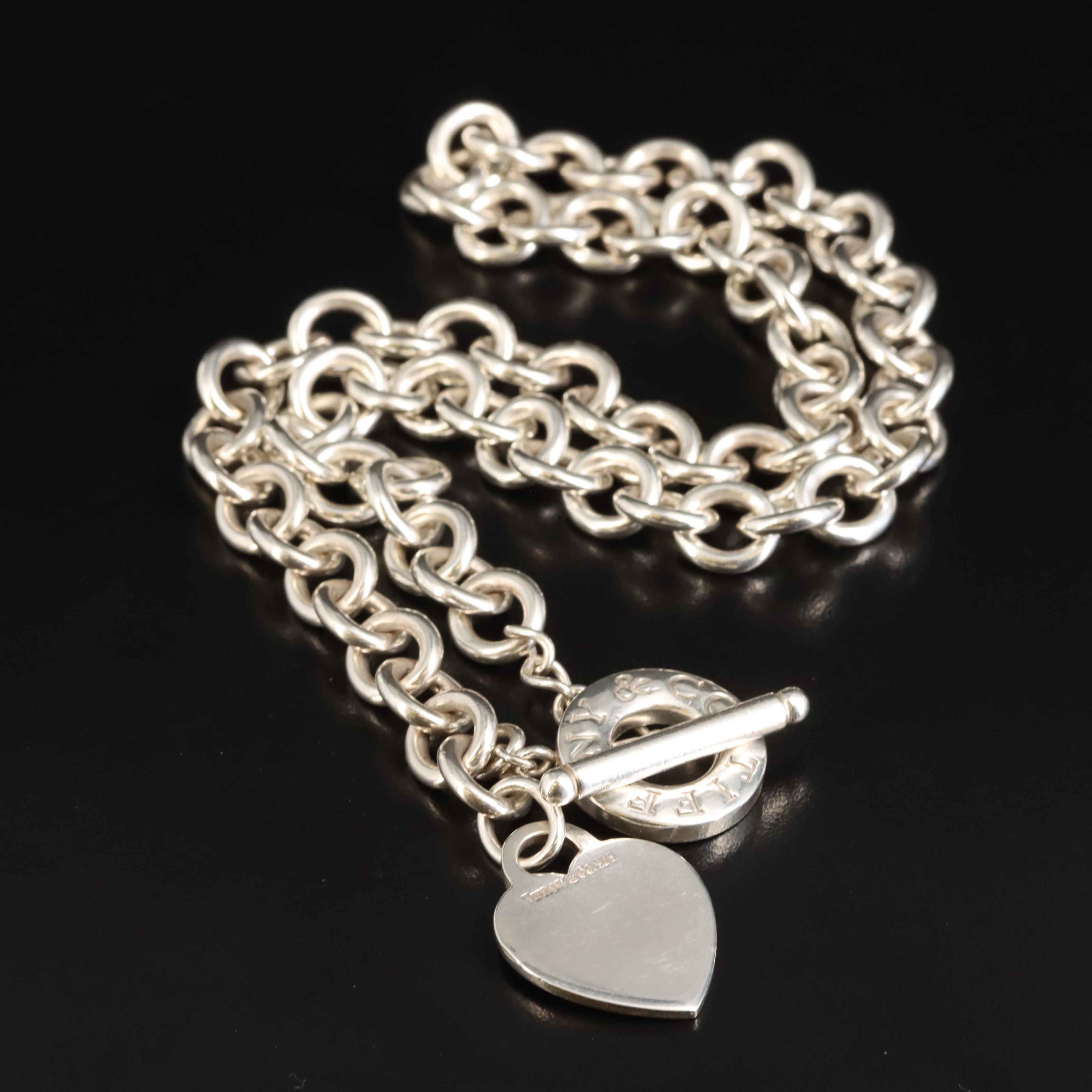 Tiffany & Co. Sterling Necklace with Heart Charm