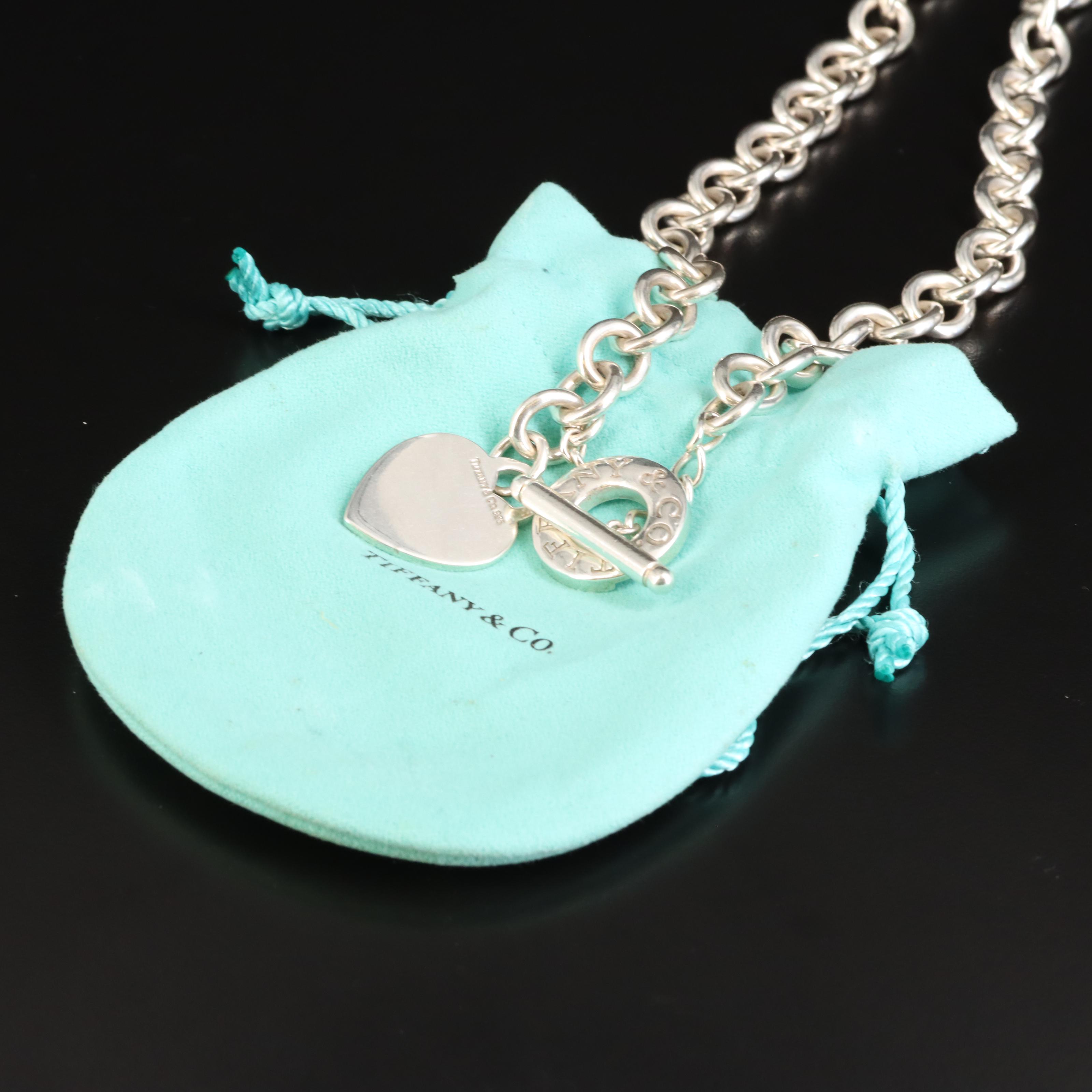 Tiffany & Co. Sterling Necklace with Heart Charm