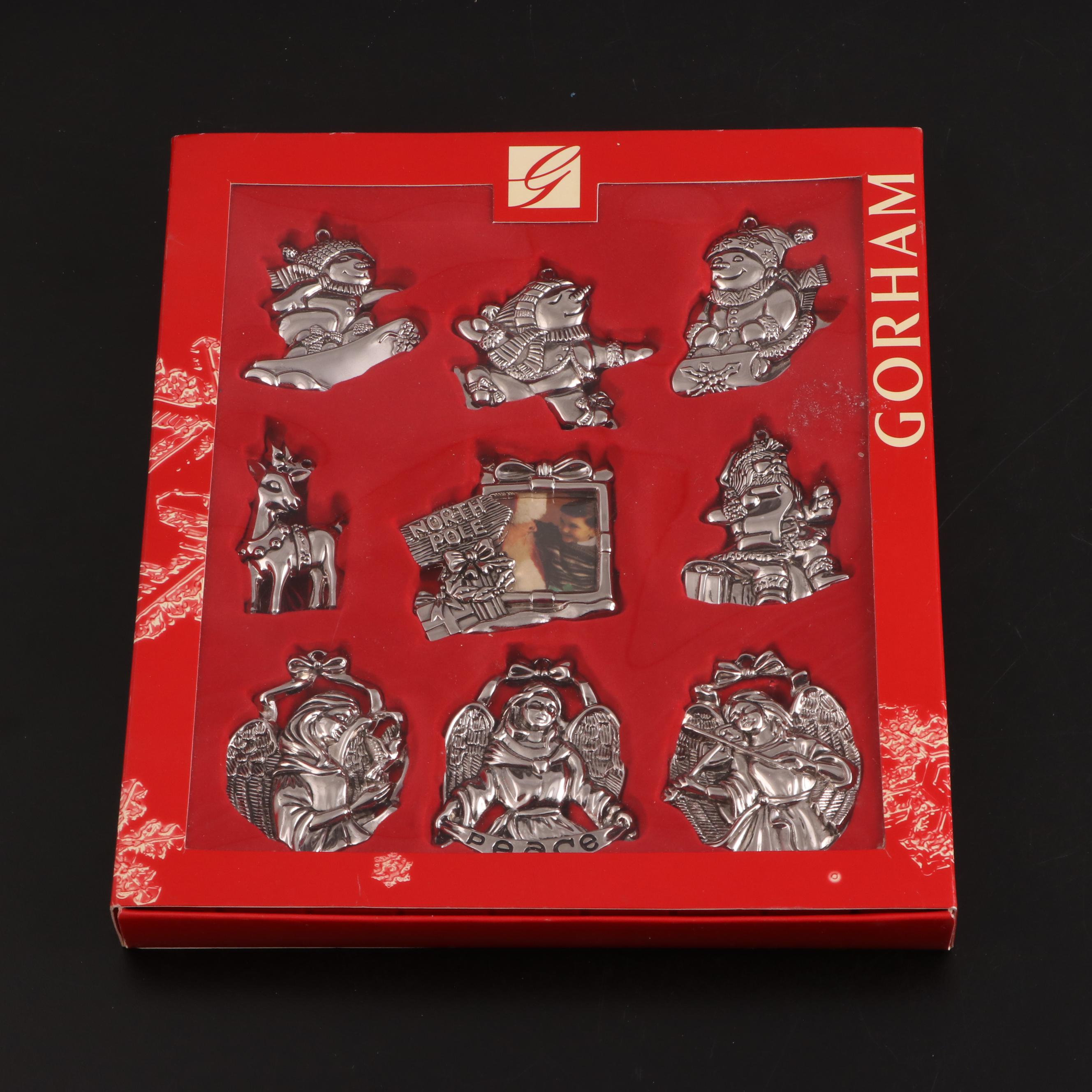 Gorham Silver Plate Christmas Ornaments