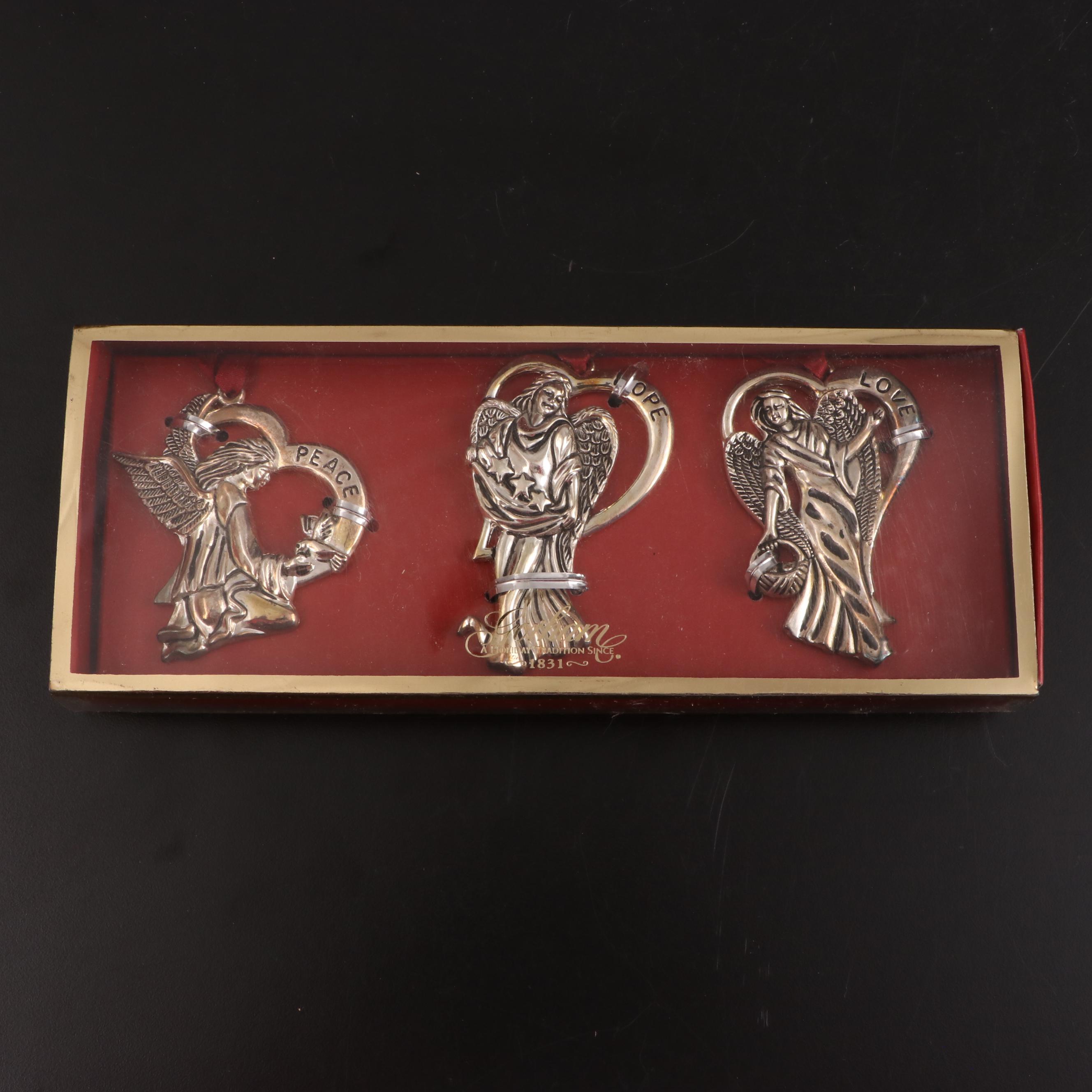 Gorham Silver Plate Christmas Ornaments