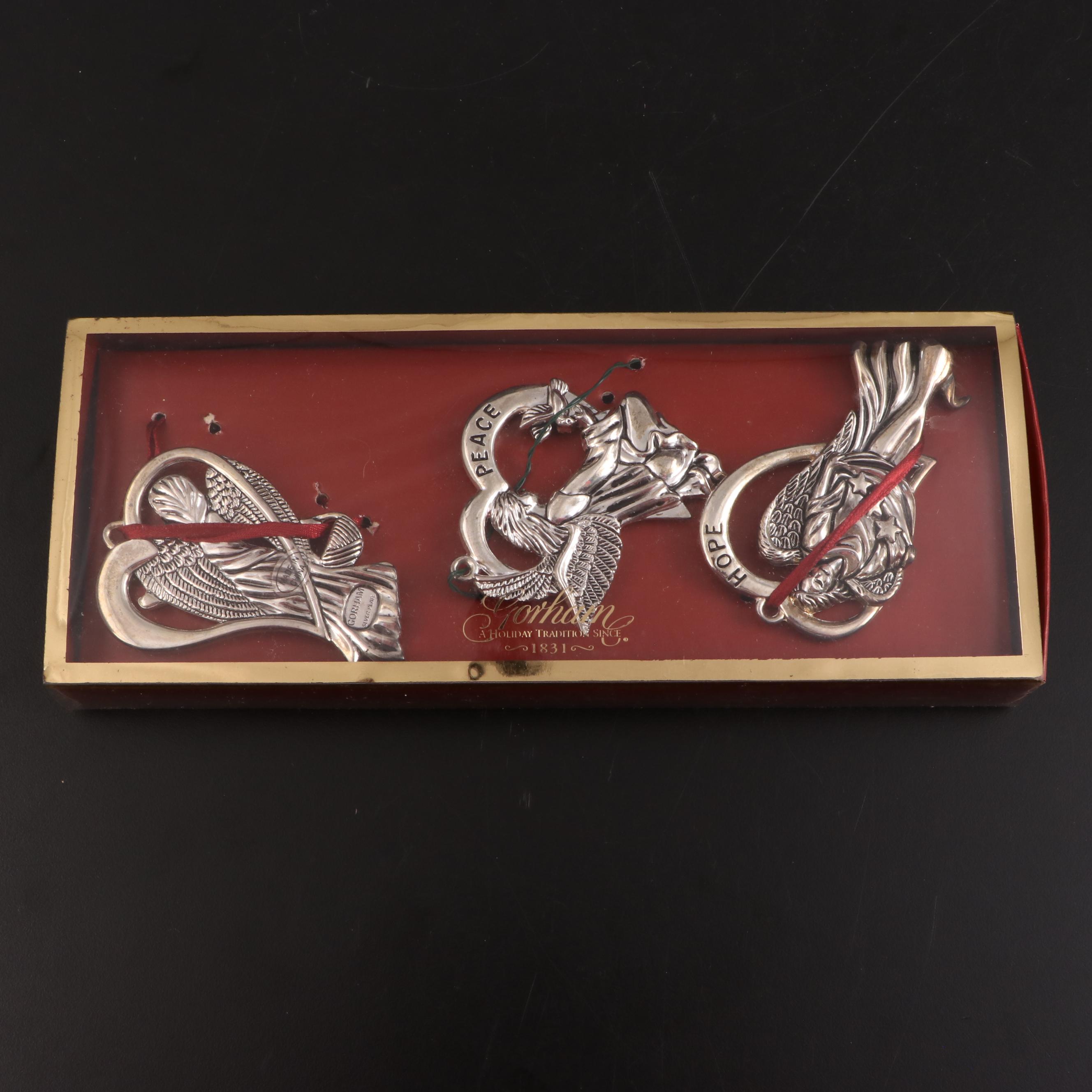 Gorham Silver Plate Christmas Ornaments