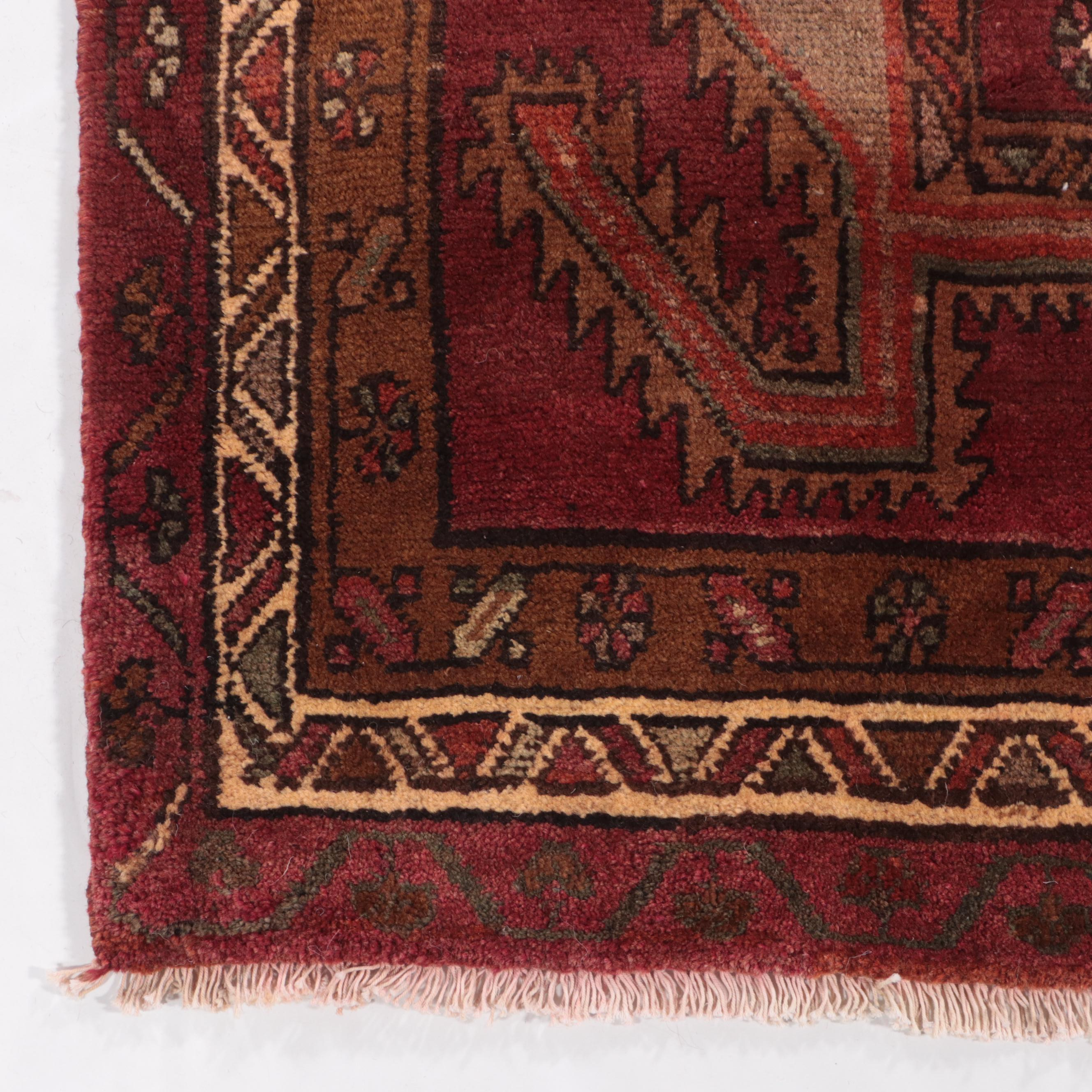 4'2 x 13'4 Hand-Knotted Turkish Konya Long Rug